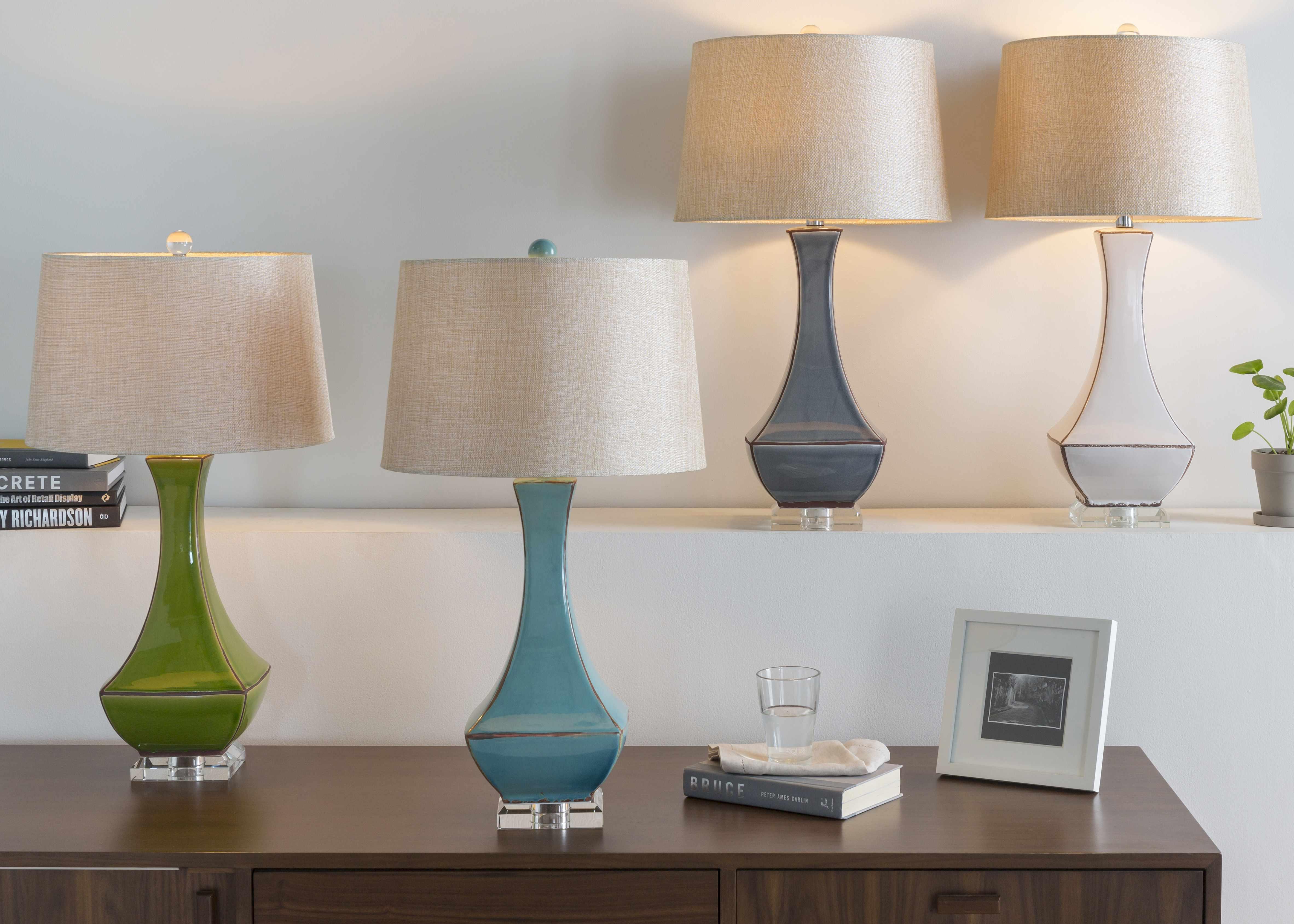 Tuka Tan Ceramic Table Lamp - PRHOMZ