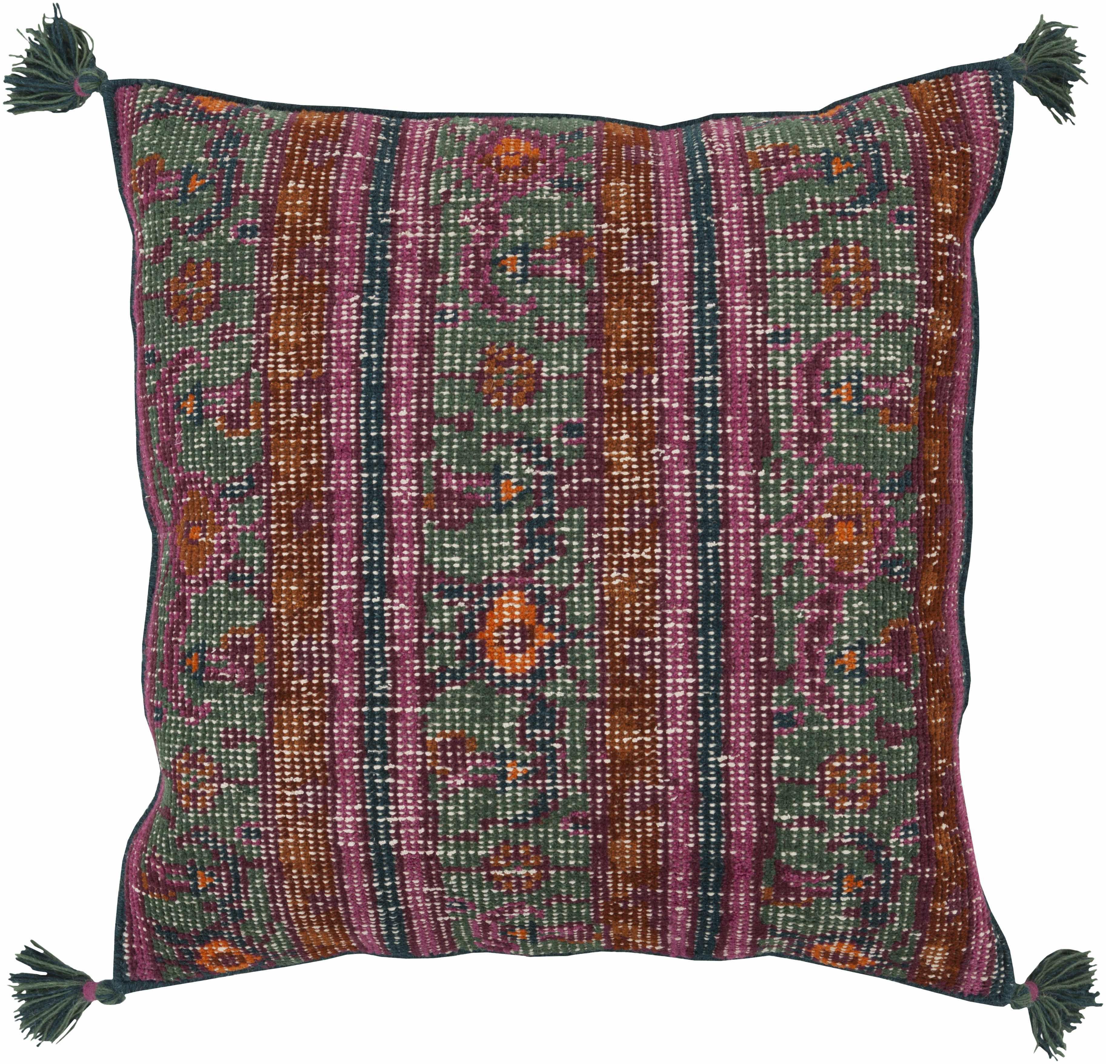 Longwarry Multicolor Tribal Tassel Floor Pillow - Clearance - PRHOMZ