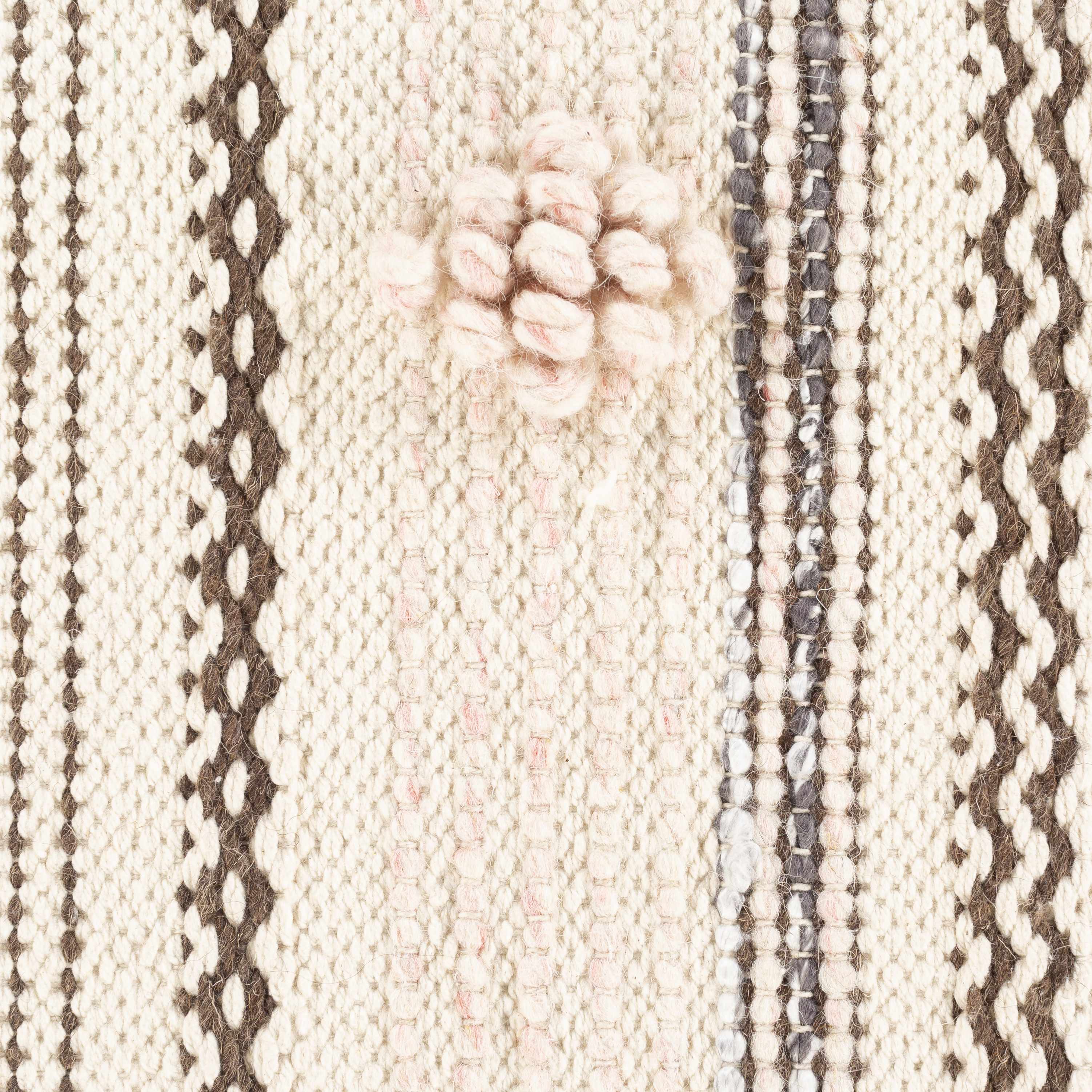 Lenorah Pink&White Textured Throw Pillow - Clearance-3