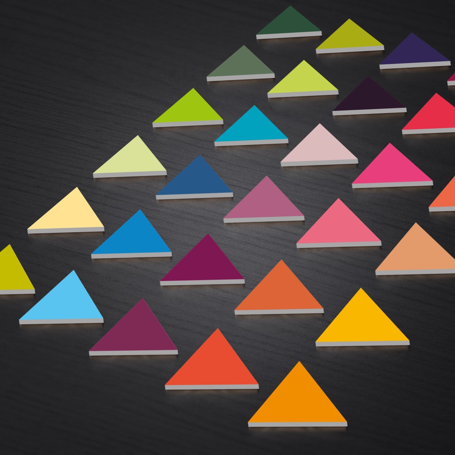 Colorful Triangles 3D Wall Decor-2