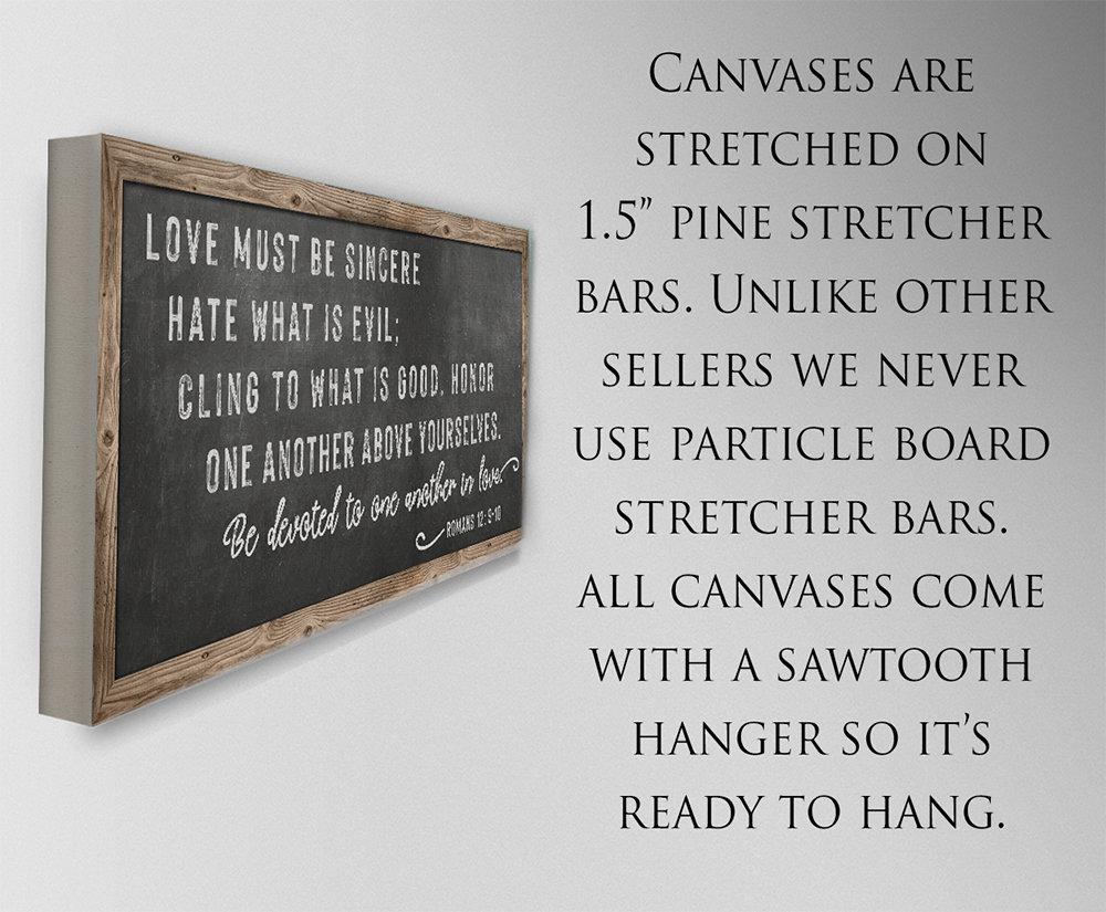 Love Must Be Sincere - Canvas