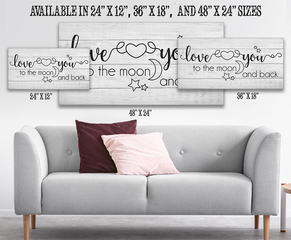Love You To The Moon And Back - Canvas