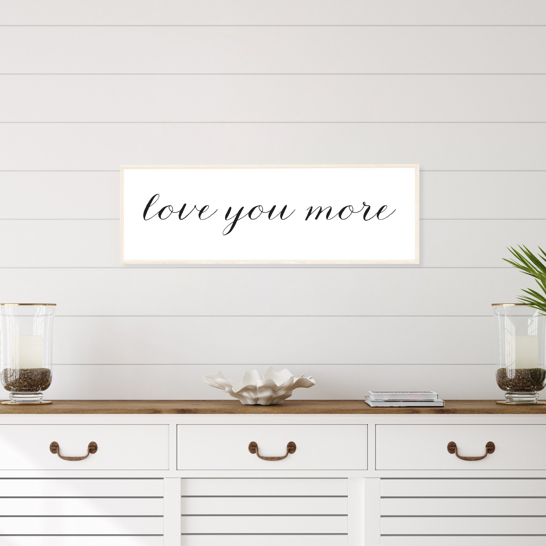 Love You More Wood Sign-3