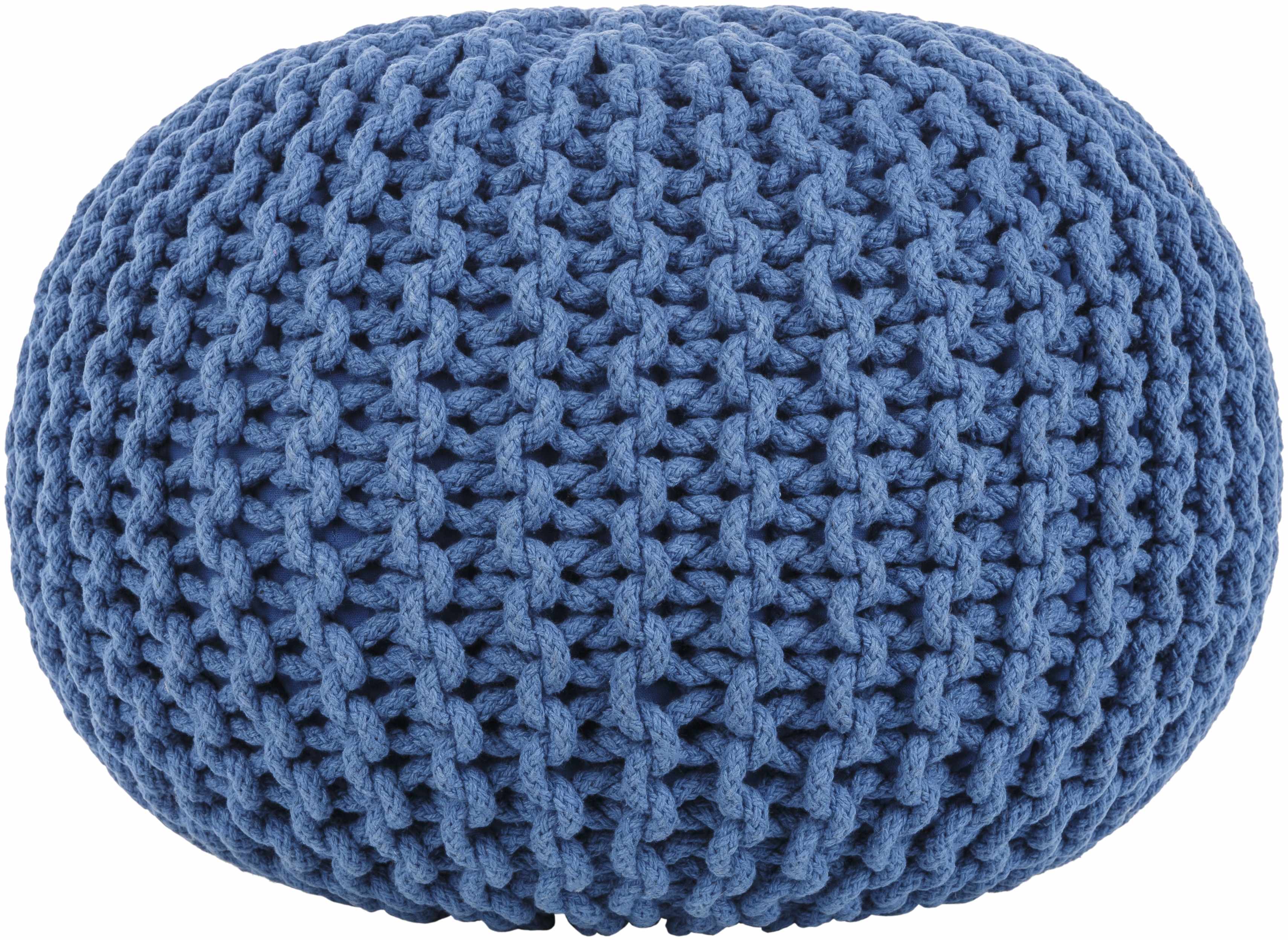 Eisenberg Woven Gray Pouf-2