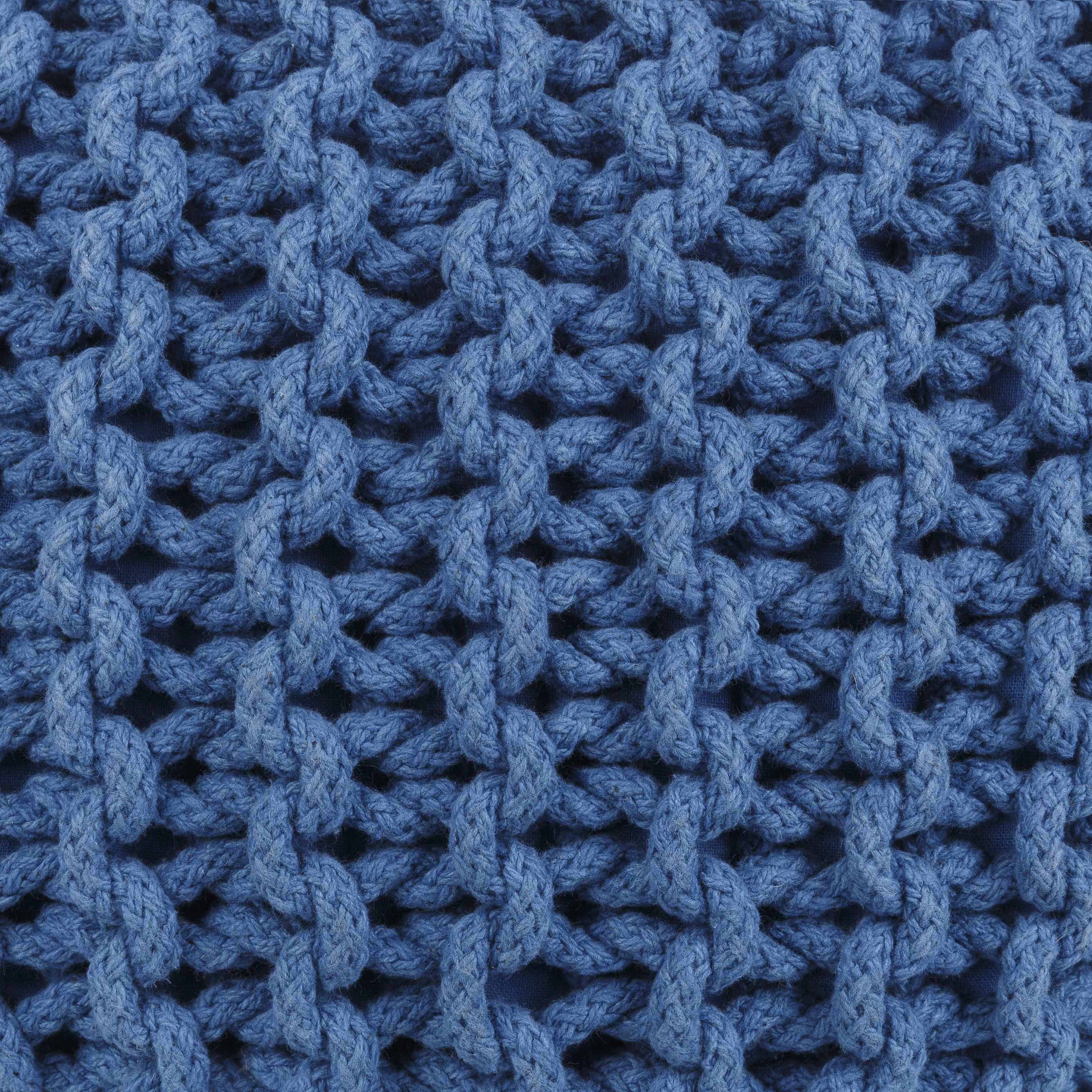 Eisenberg Woven Gray Pouf-3