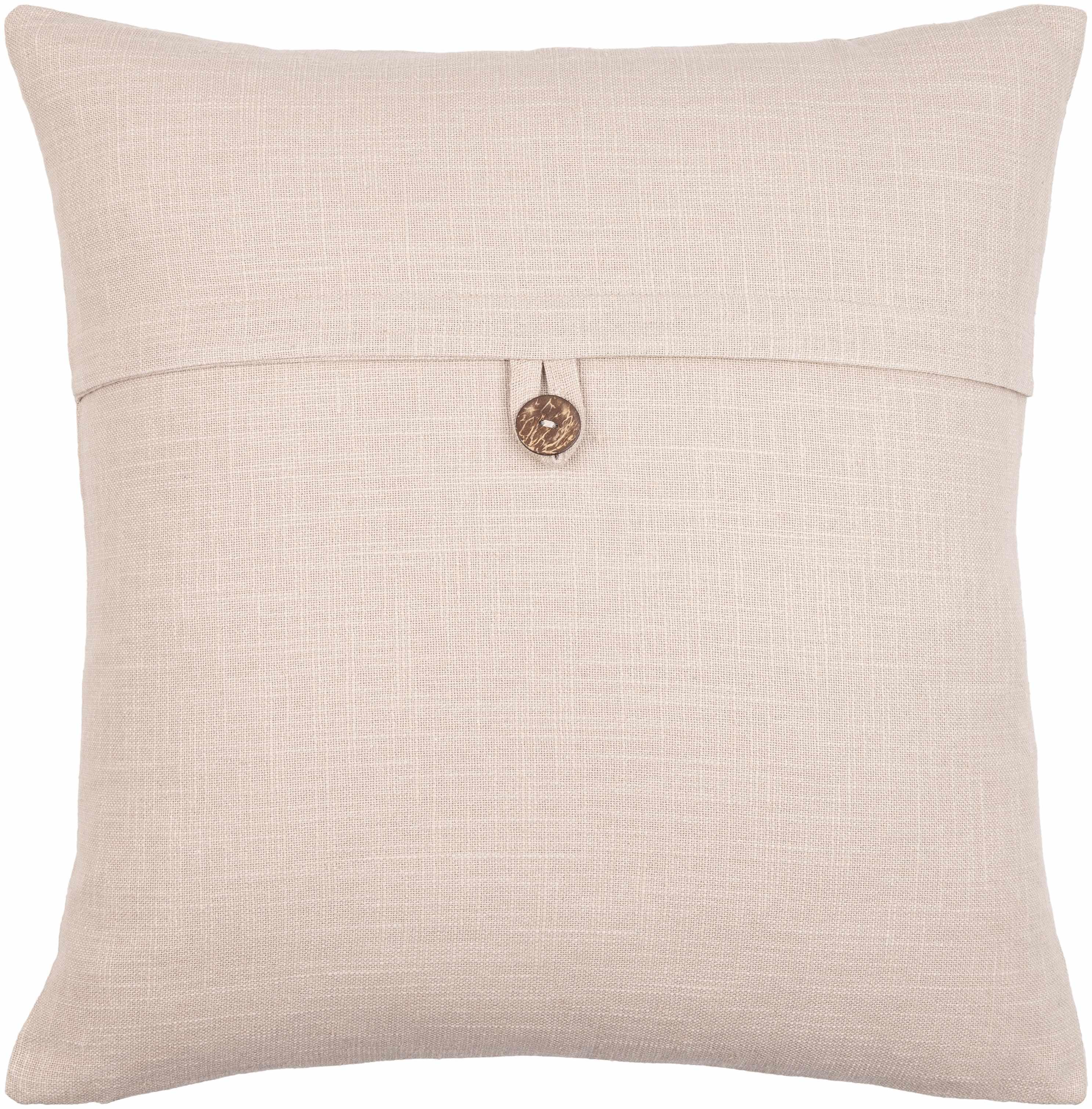 Louisville Tan Square Throw Pillow - PRHOMZ