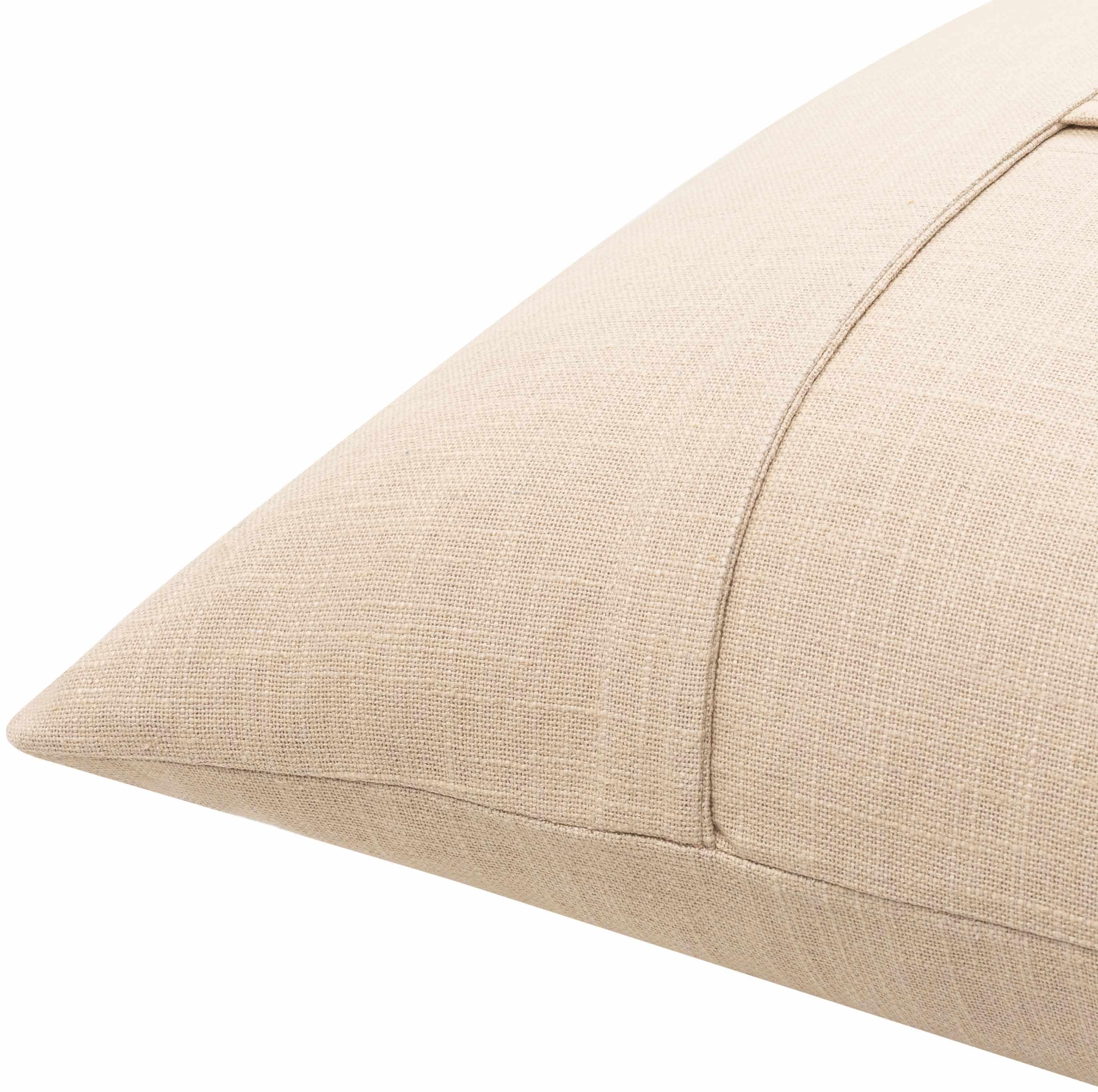 Louisville Tan Square Throw Pillow - PRHOMZ