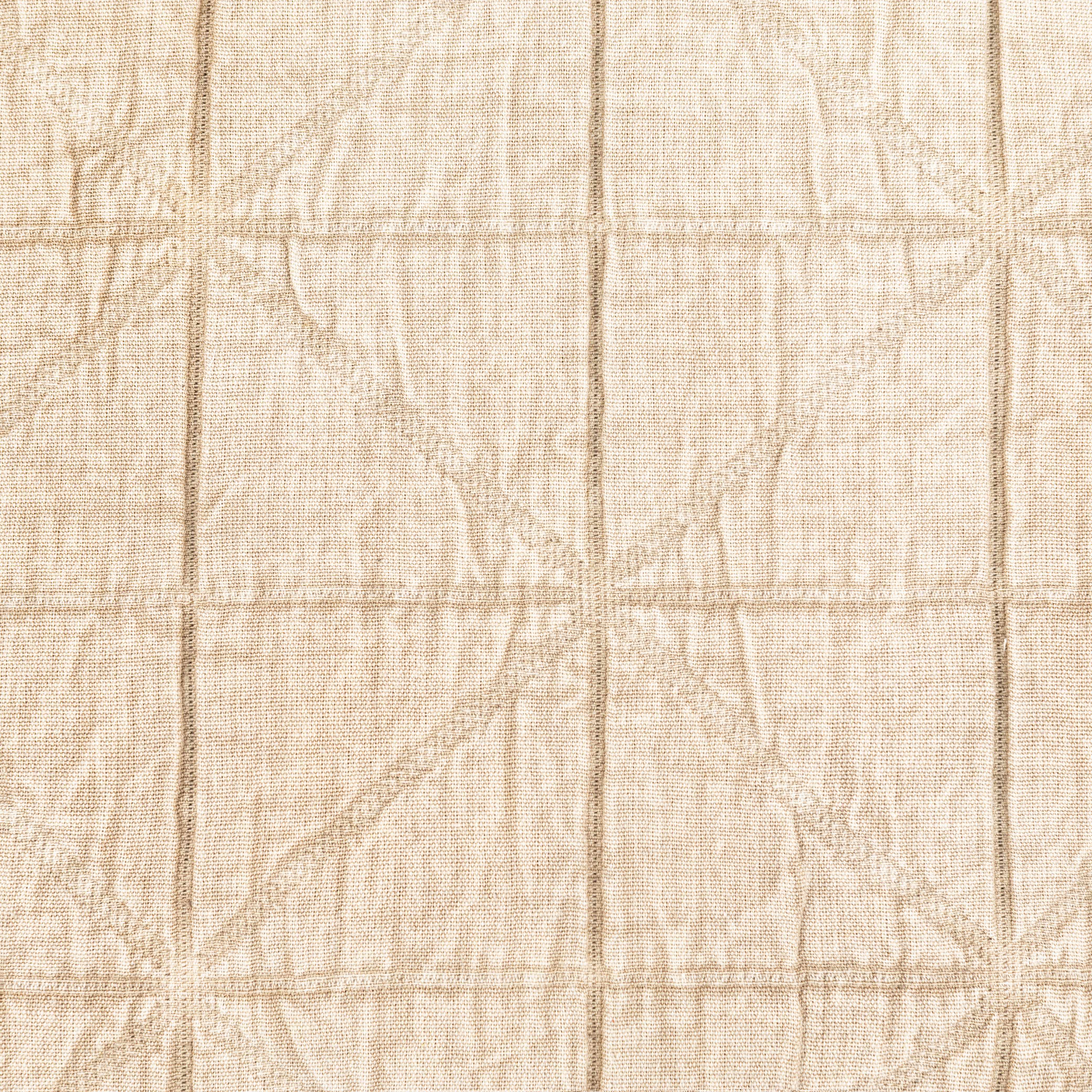 Bevara Beige Natural Textured Woven Cottage Country Cotton Accent Pillow-3