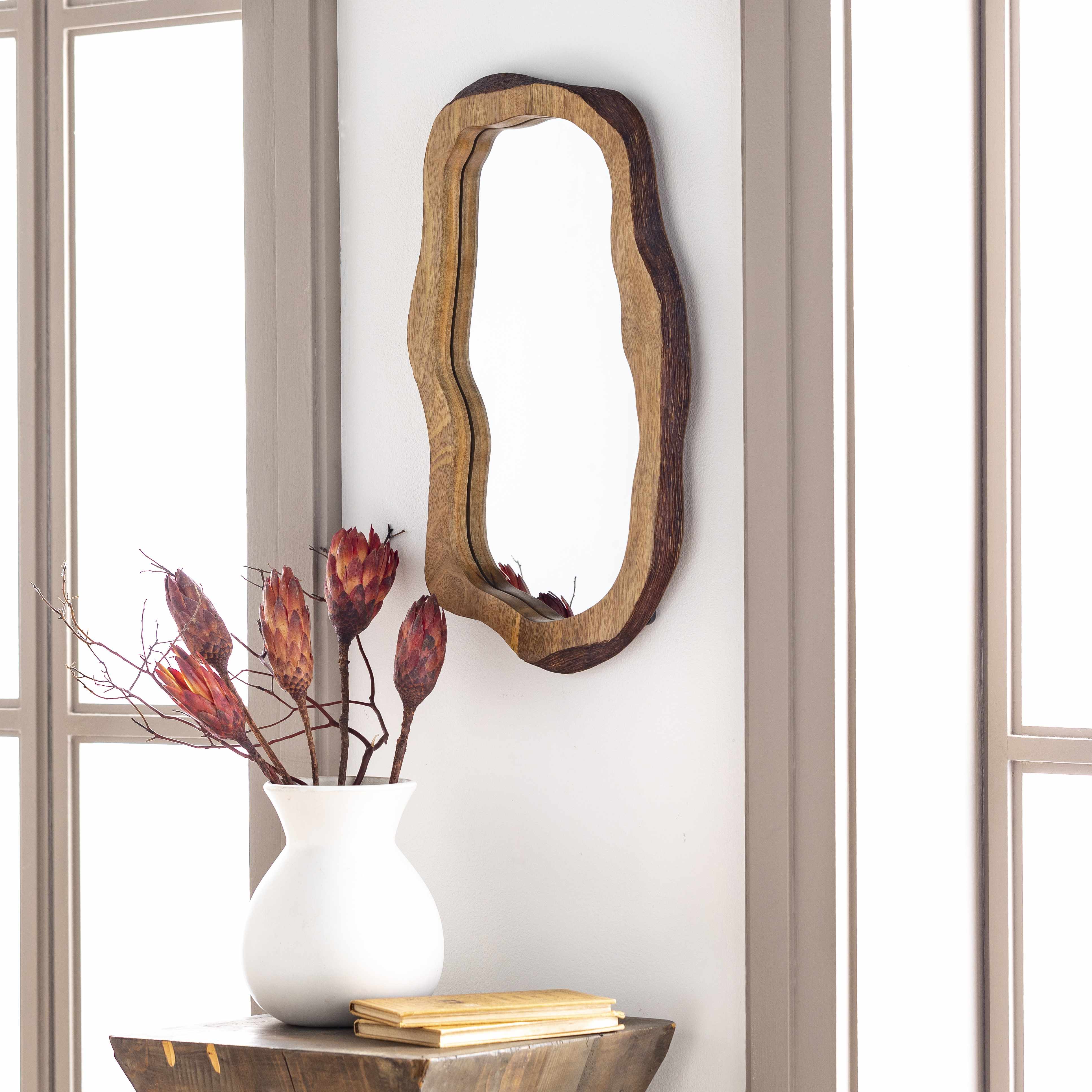 Louiseville Gold Frame Round Mirror-2