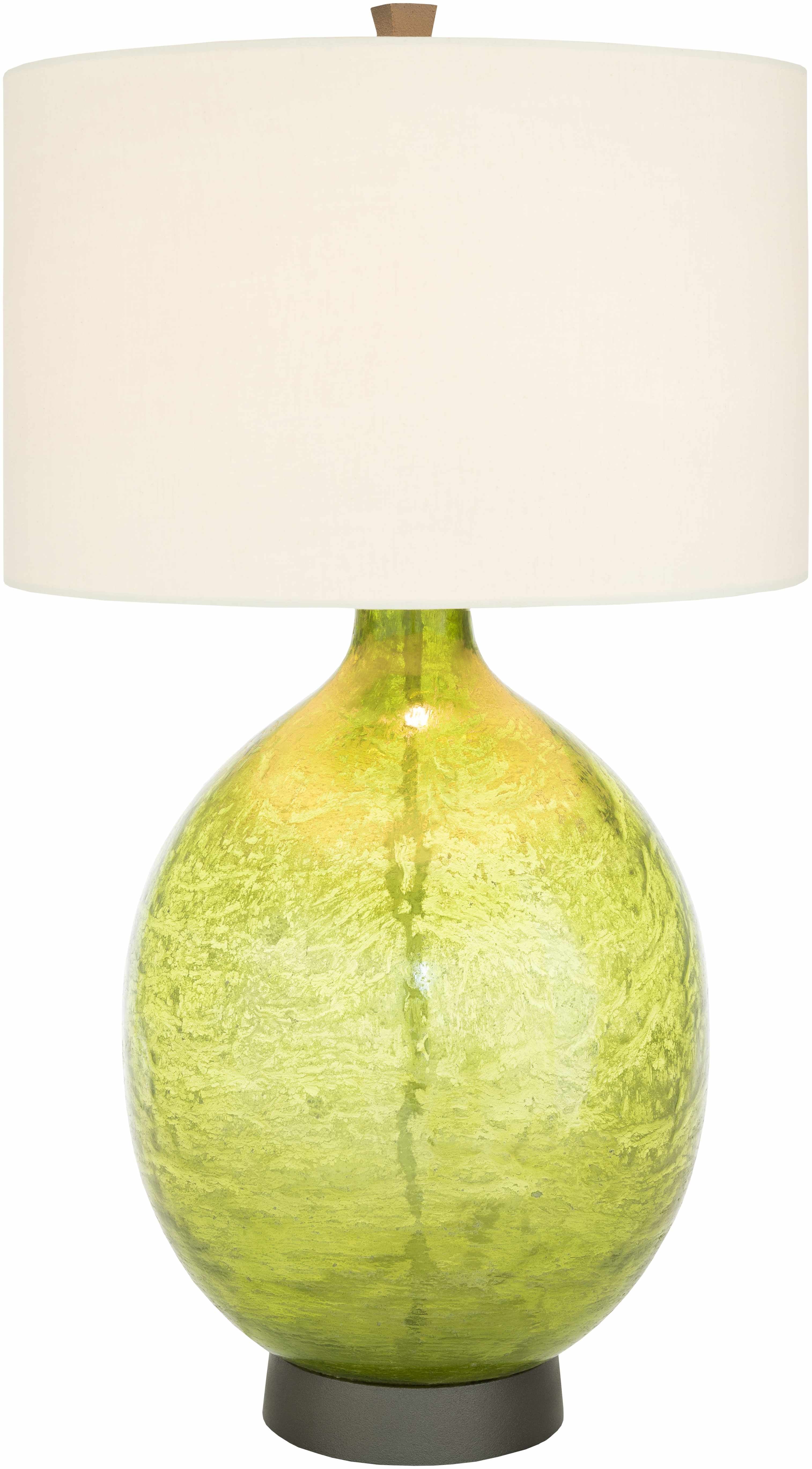Westview Lime Green Glass Table Lamp-3