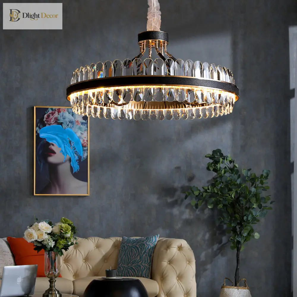 Luna Modern Crystal Chandelier | Dining Room Home Lighting