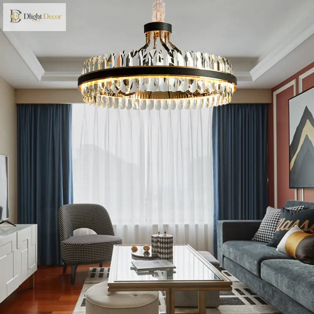 Luna Modern Crystal Chandelier | Dining Room Home Lighting