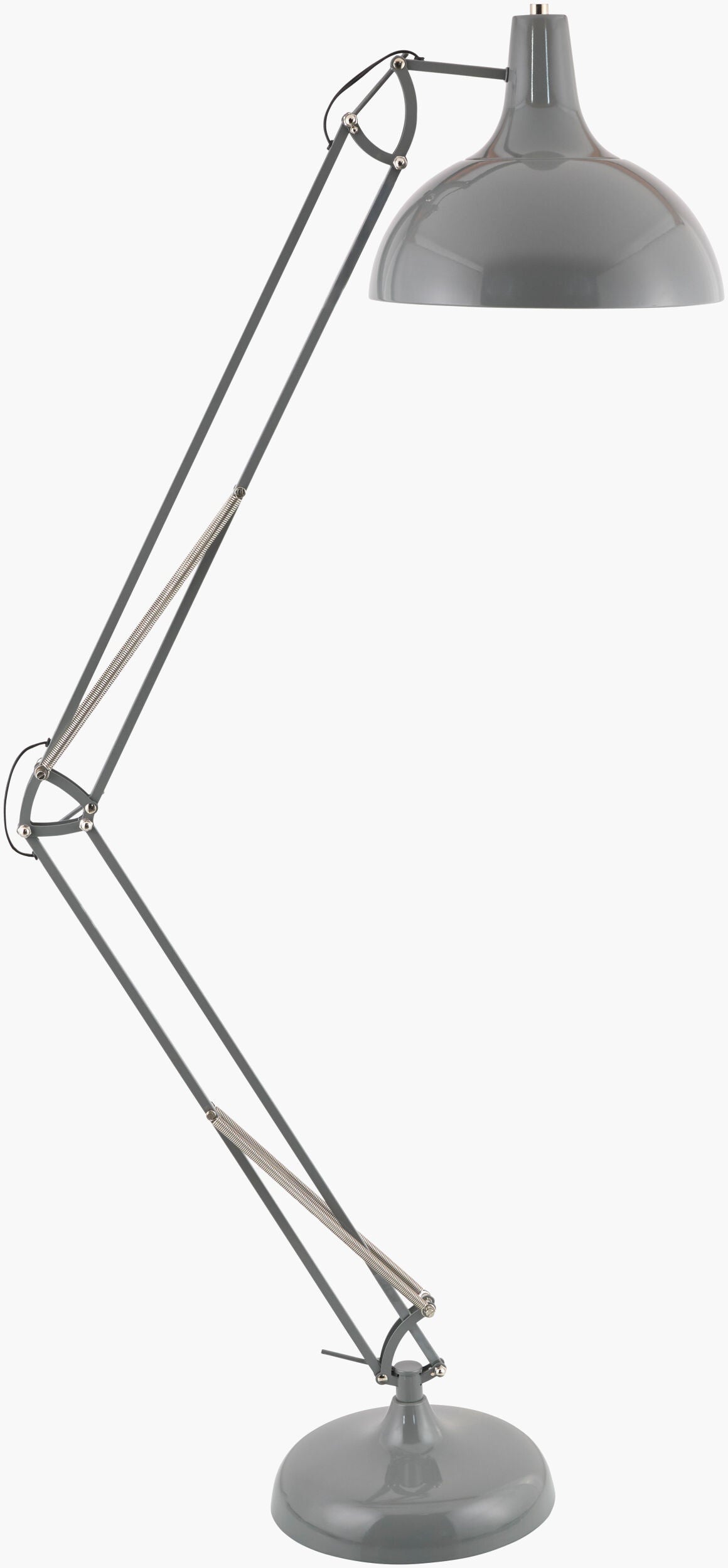 Light Gray Rustic Floor Lamp for living rooms or reading corners-0