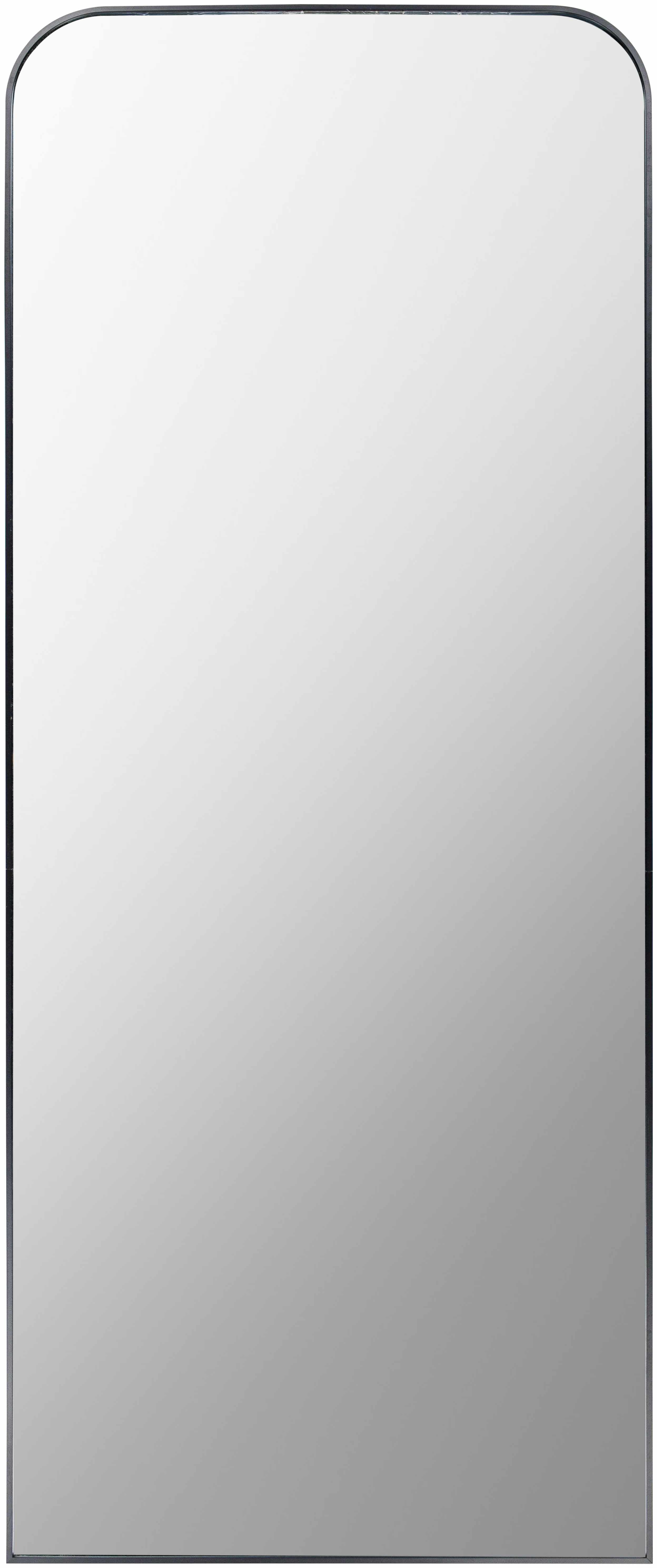 Lavezzola Black Frame Rounded Corners Mirror-2