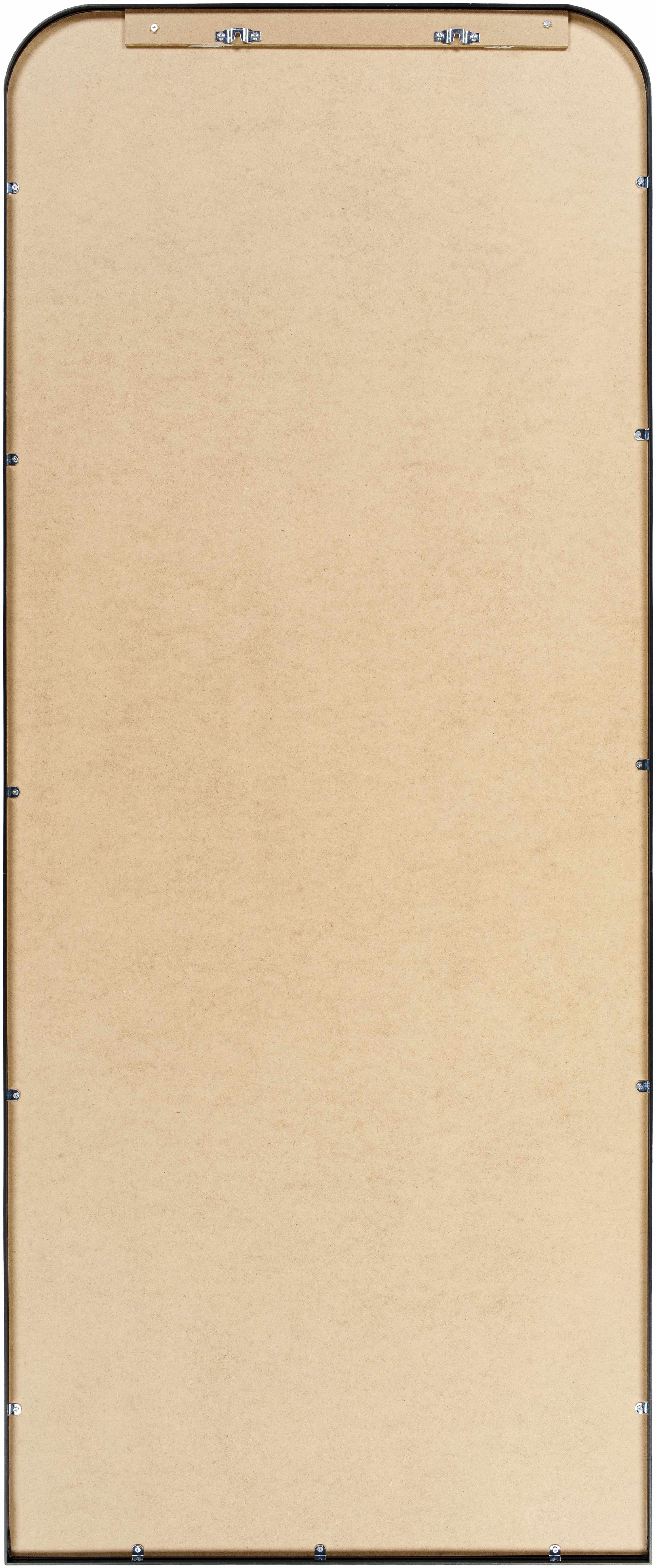 Lavezzola Black Frame Rounded Corners Mirror-3