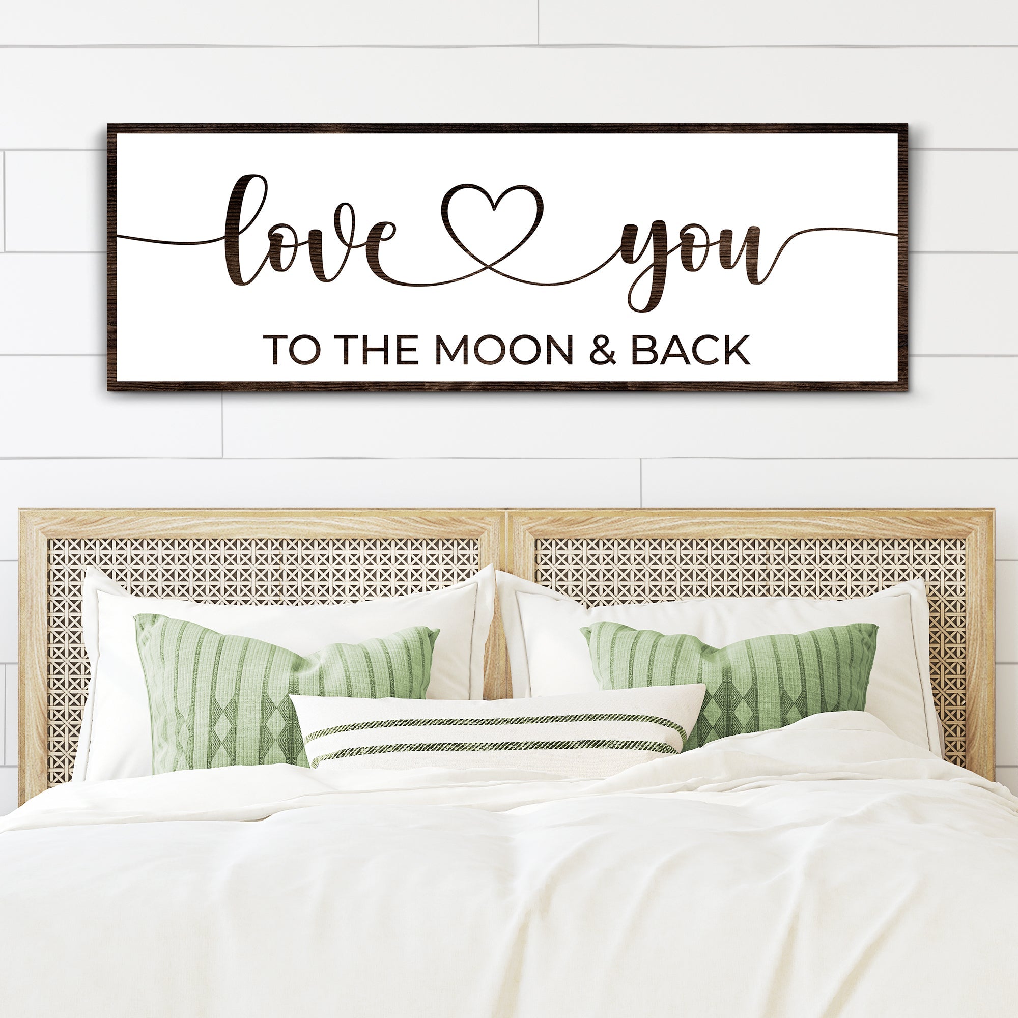 Love You To The Moon And Back Sign II