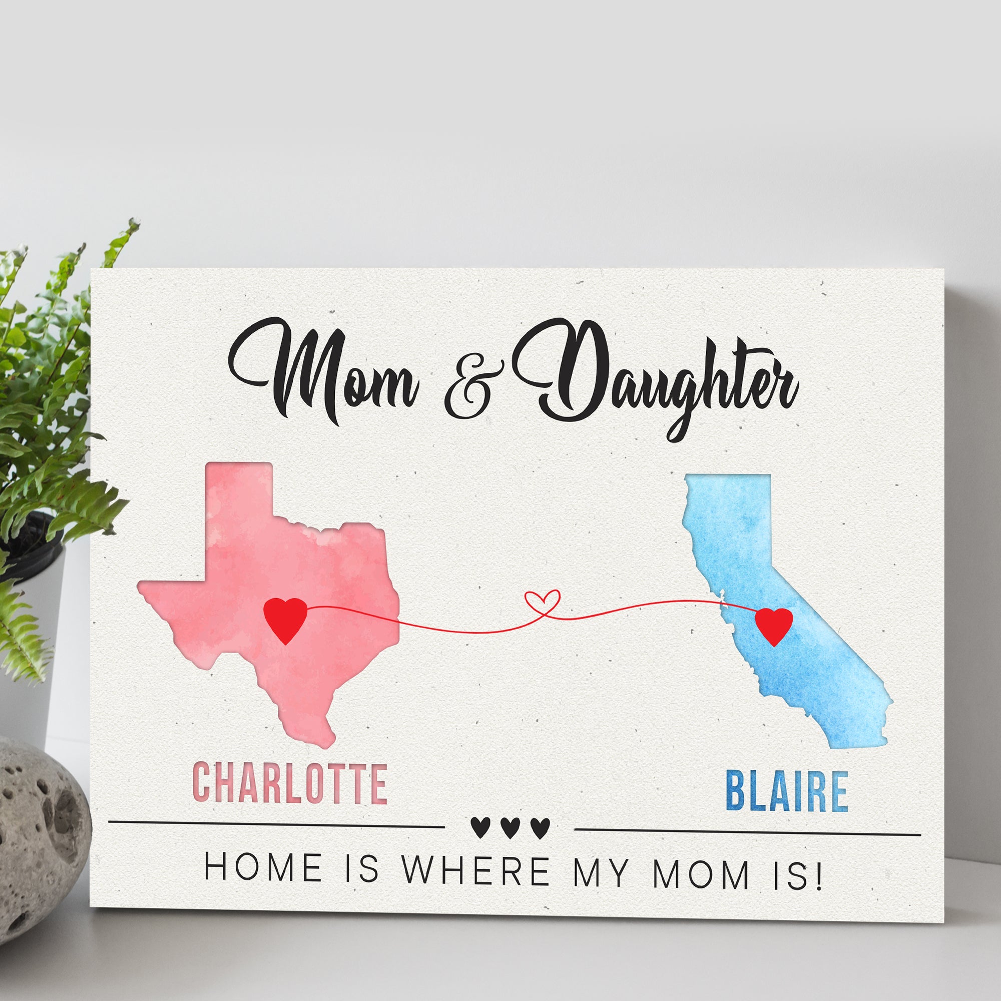 Mother's Day Sign Home Is Where My Heart Is
