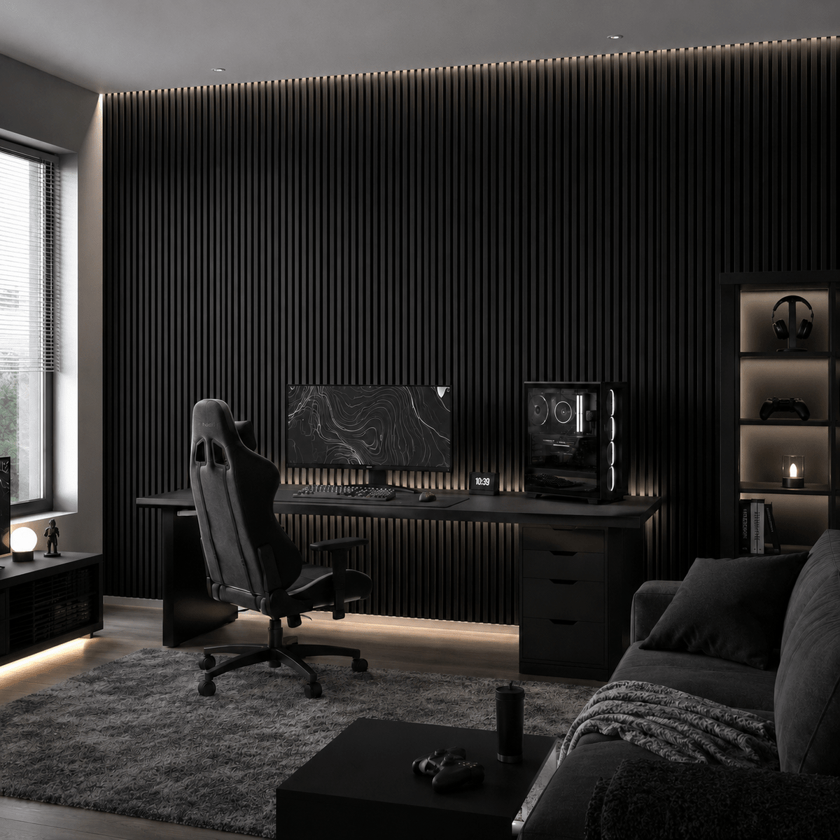 ARQ® Acoustic Colored Wooden Wall Slat Panel