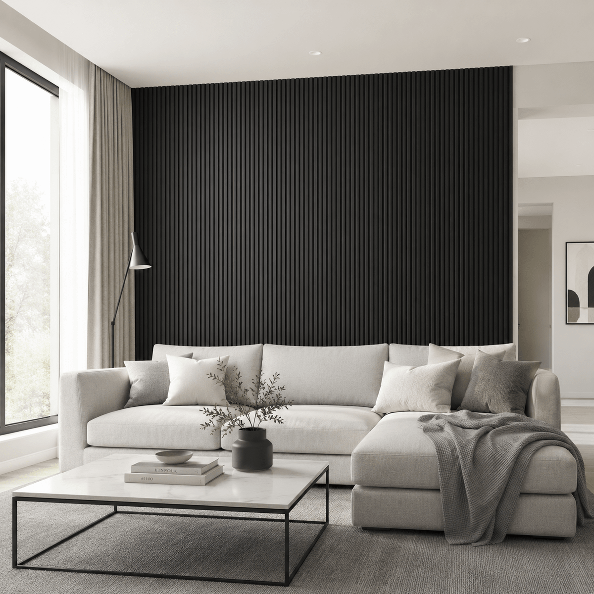 ARQ® Acoustic Colored Wooden Wall Slat Panel