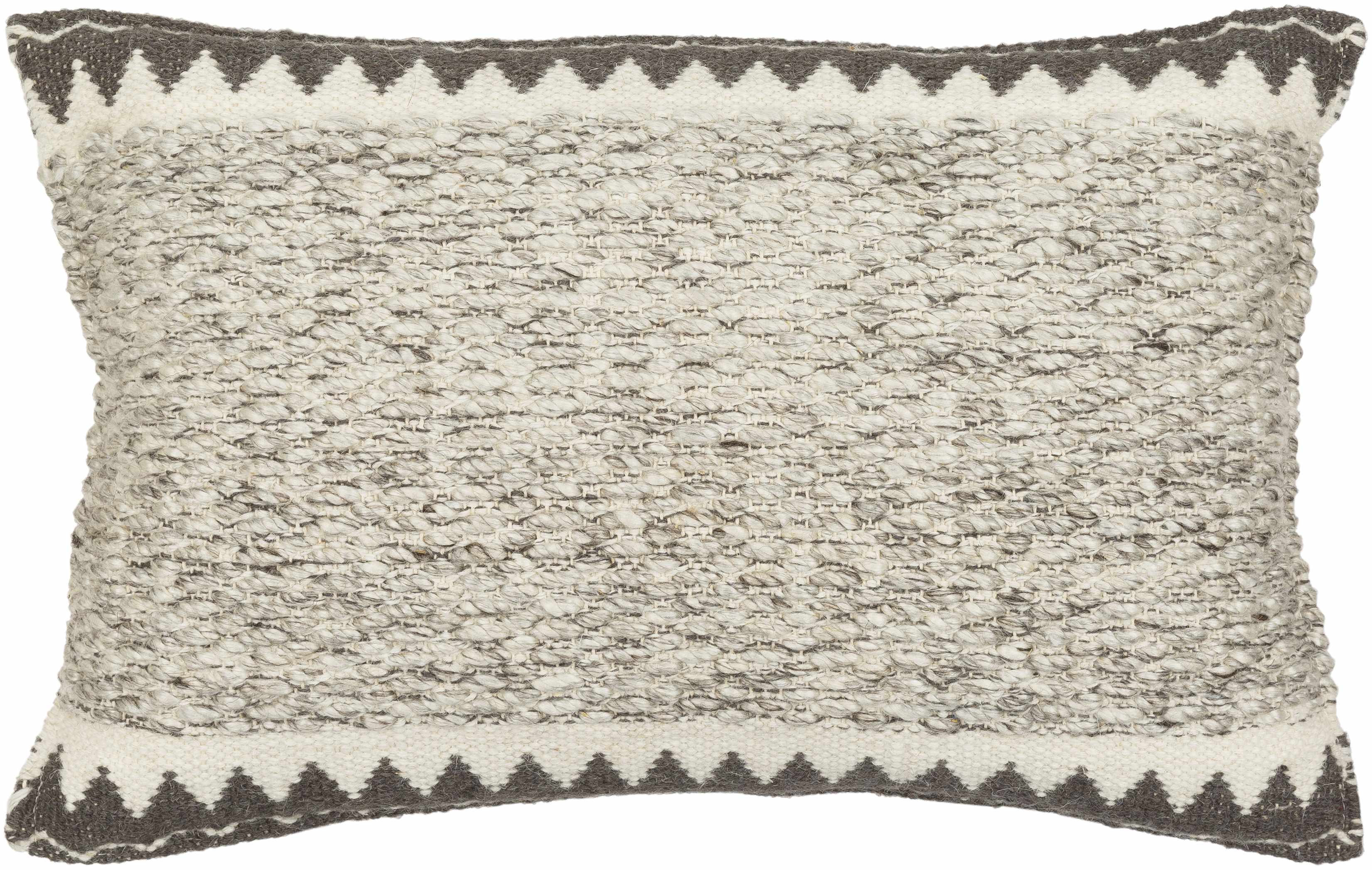 Maywood Cream Wool&Cotton Throw Pillow-3