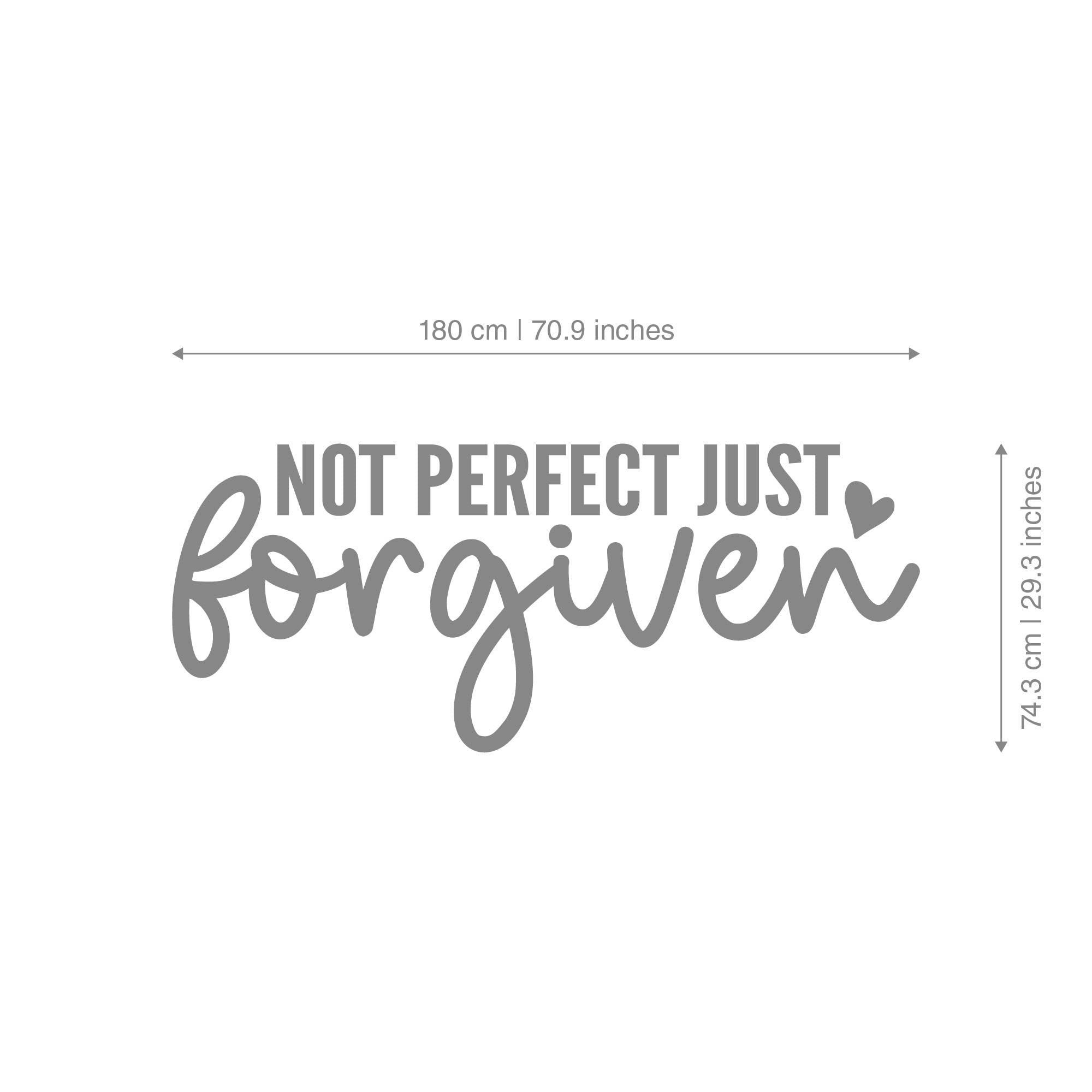 Not Perfect Just Forgiven 3D Wall Decor-2