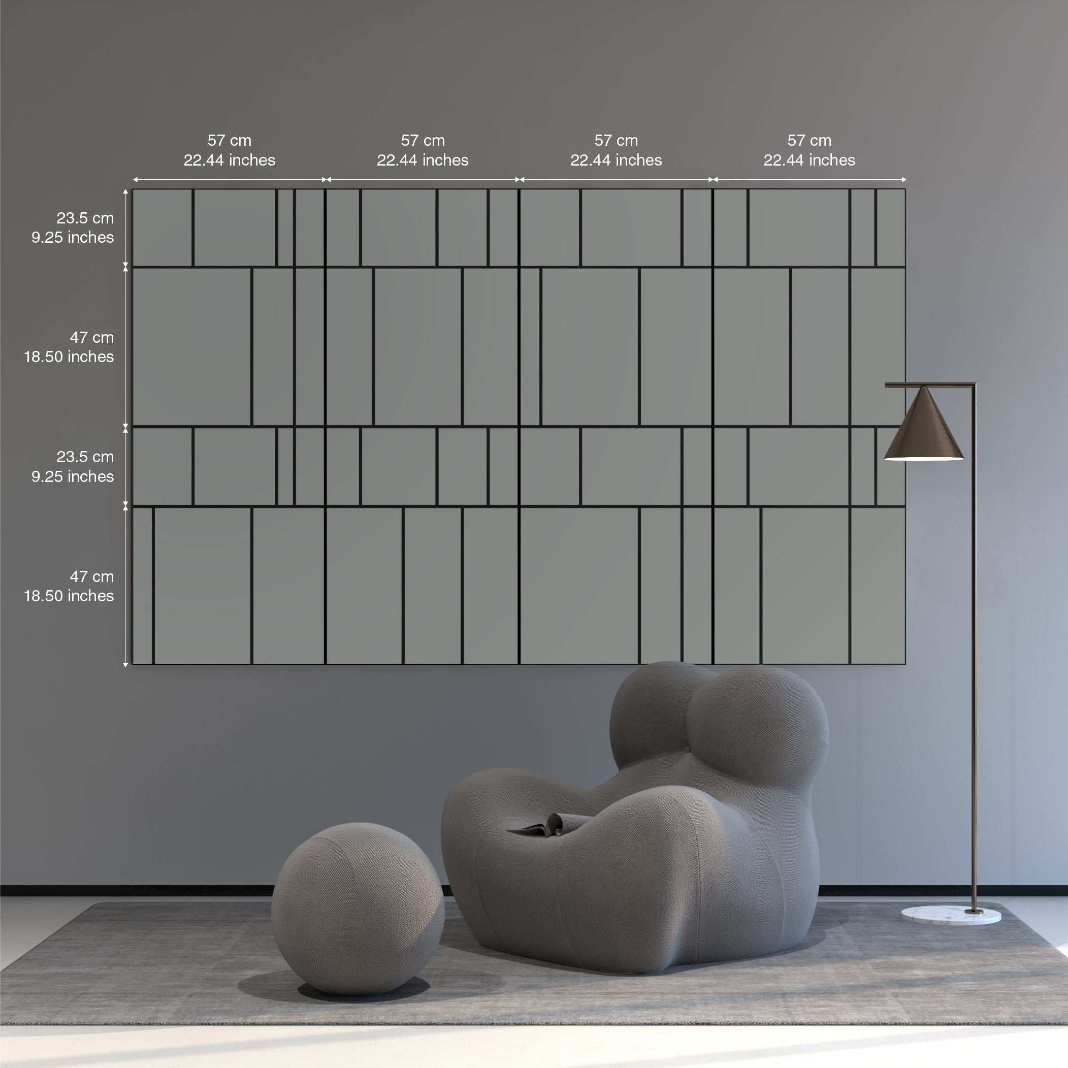 Middle Grey Modular Panels-3