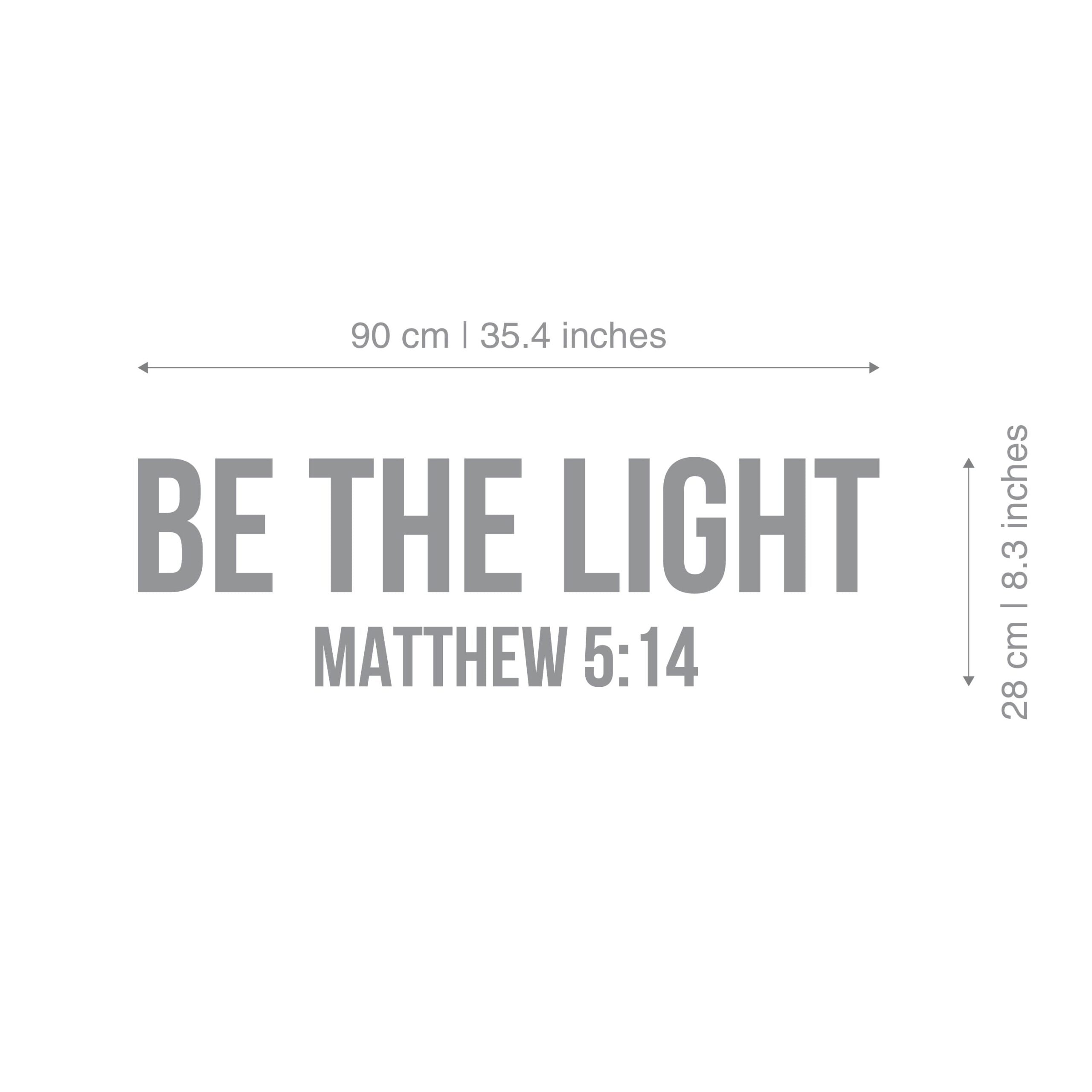 Be the Light Mathew 5:14 3D Wall Decor-2