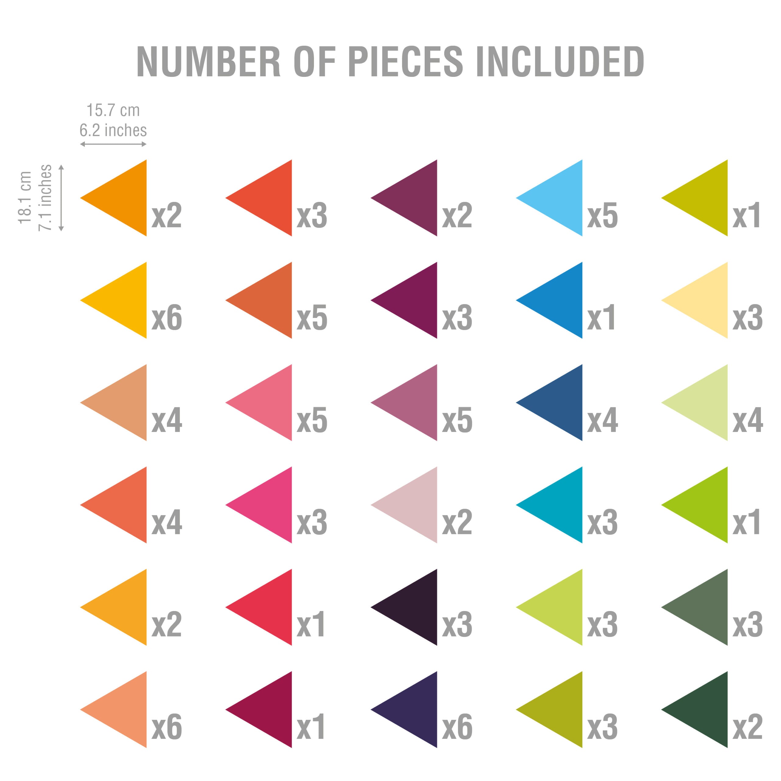 Colorful Triangles 3D Wall Decor-3