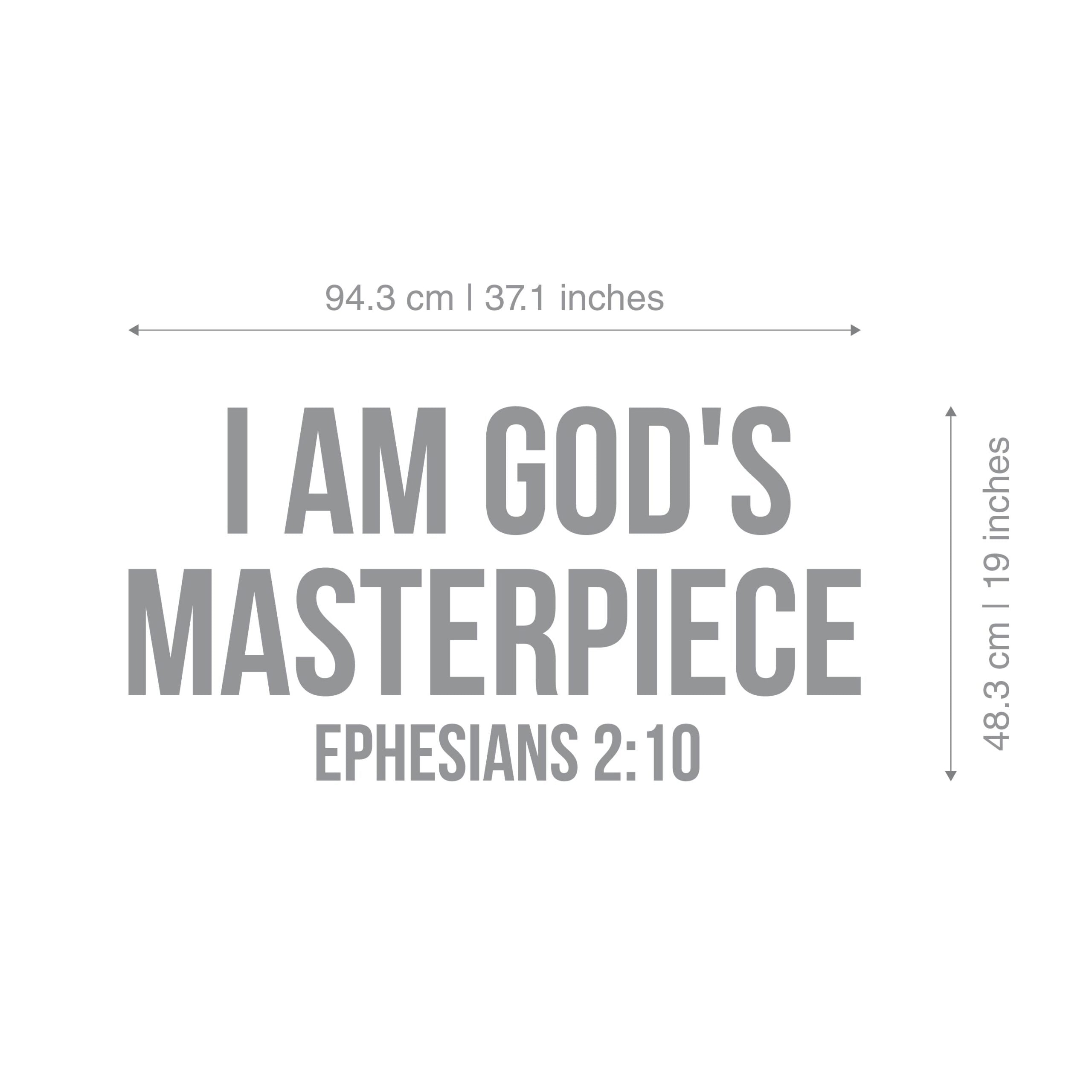 I am God's Masterpiece, Ephesians 2:10 3D Wall Decor-2