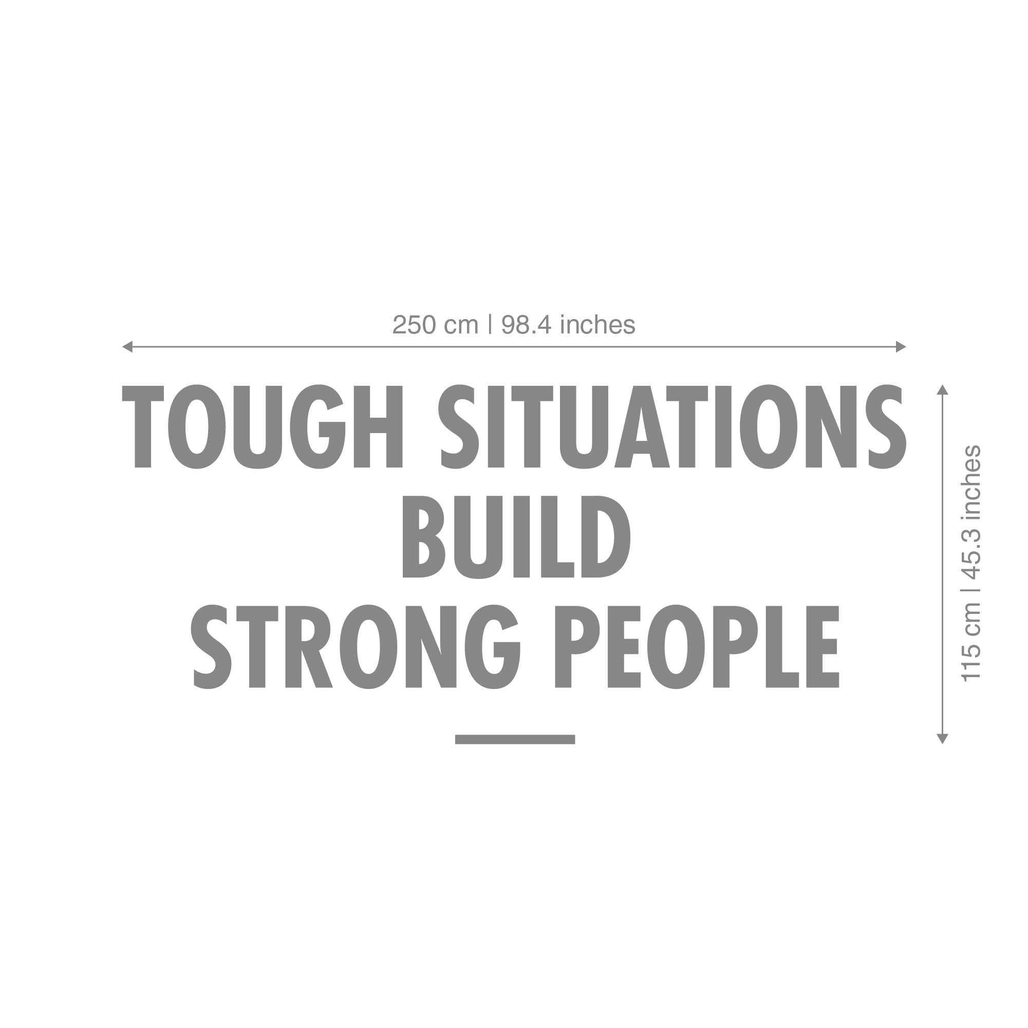 Tough Situations Build Strong People 3D Office Wall Decor-2