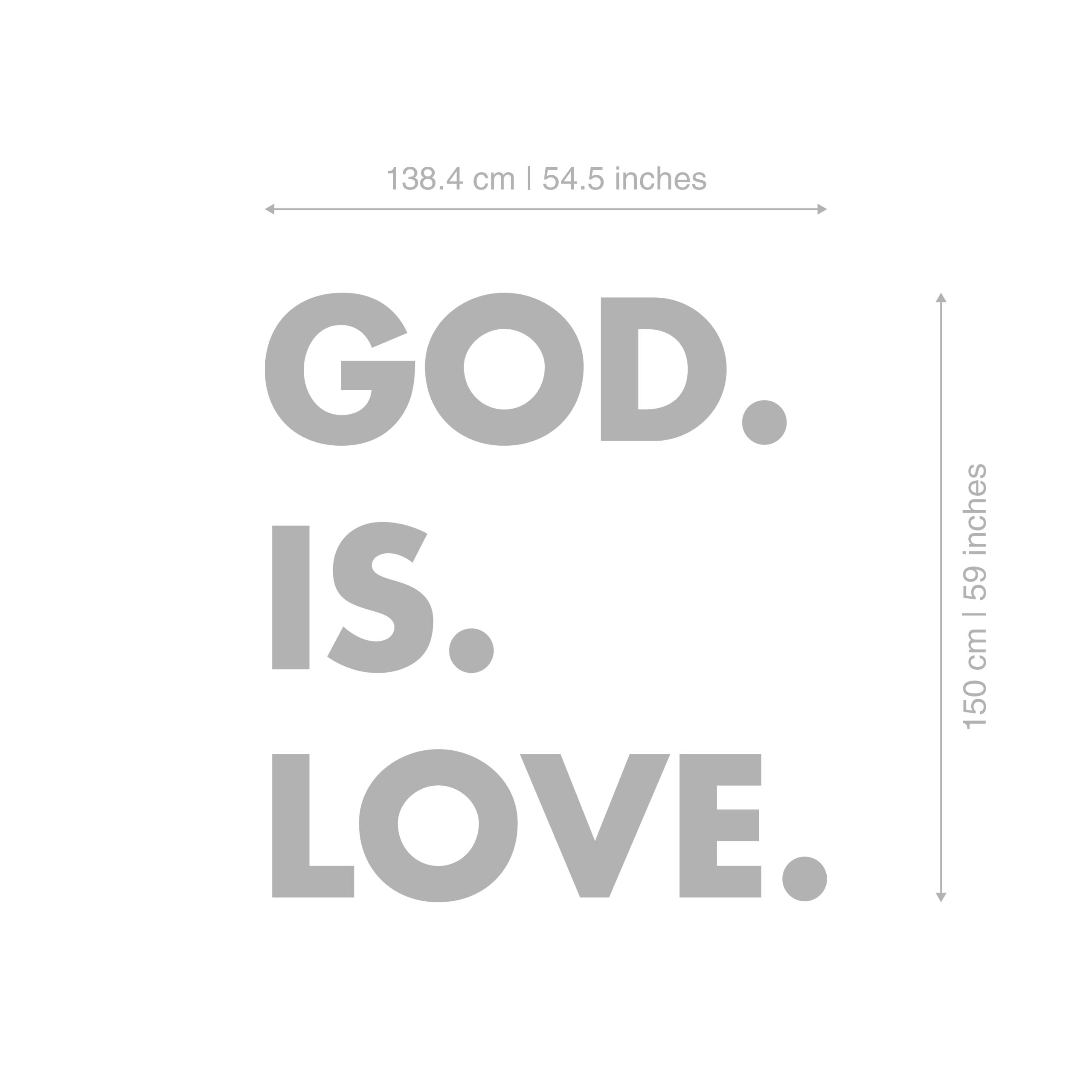 God is Love 3D Wall Decor-3