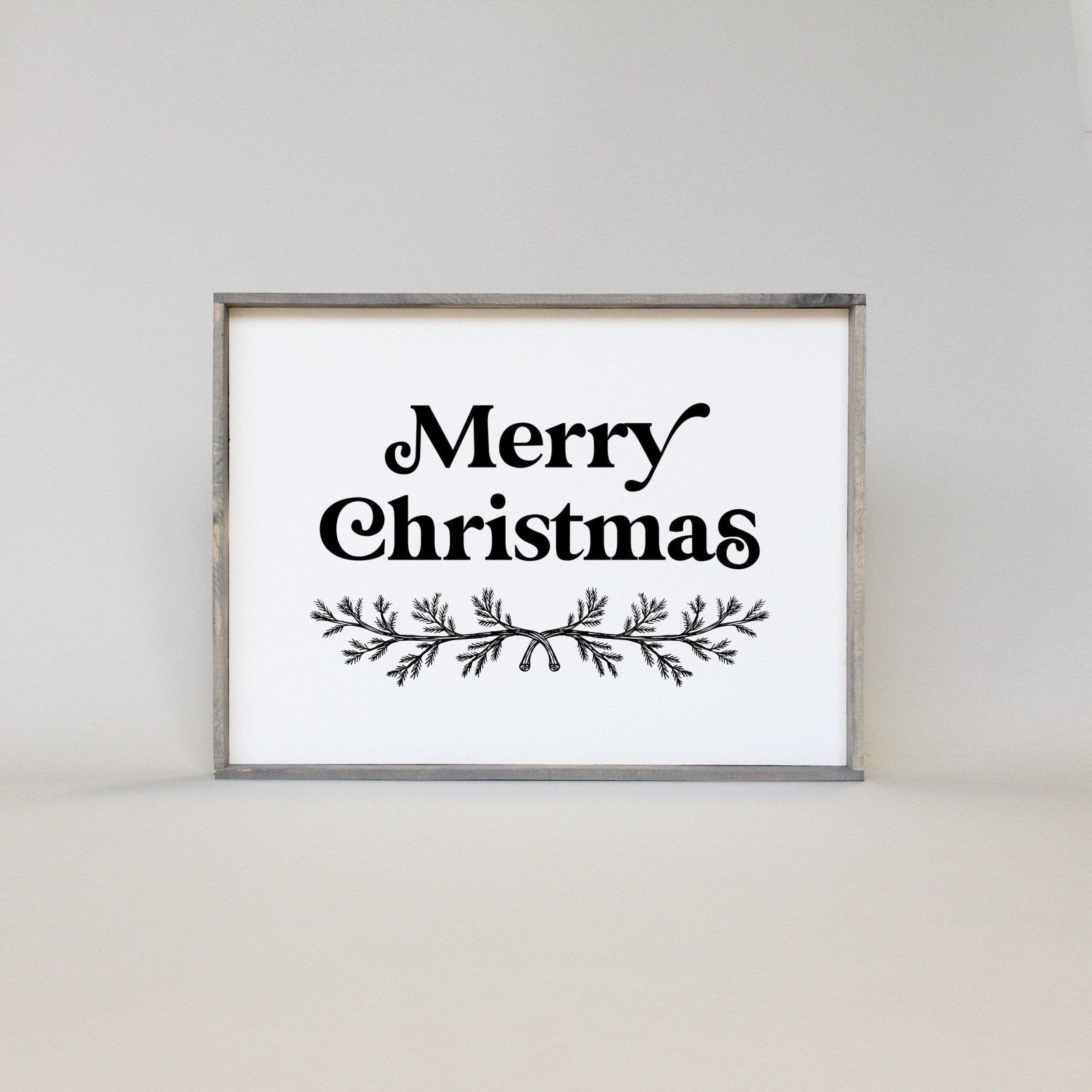 Merry Christmas (18"x24") Wood Sign-6