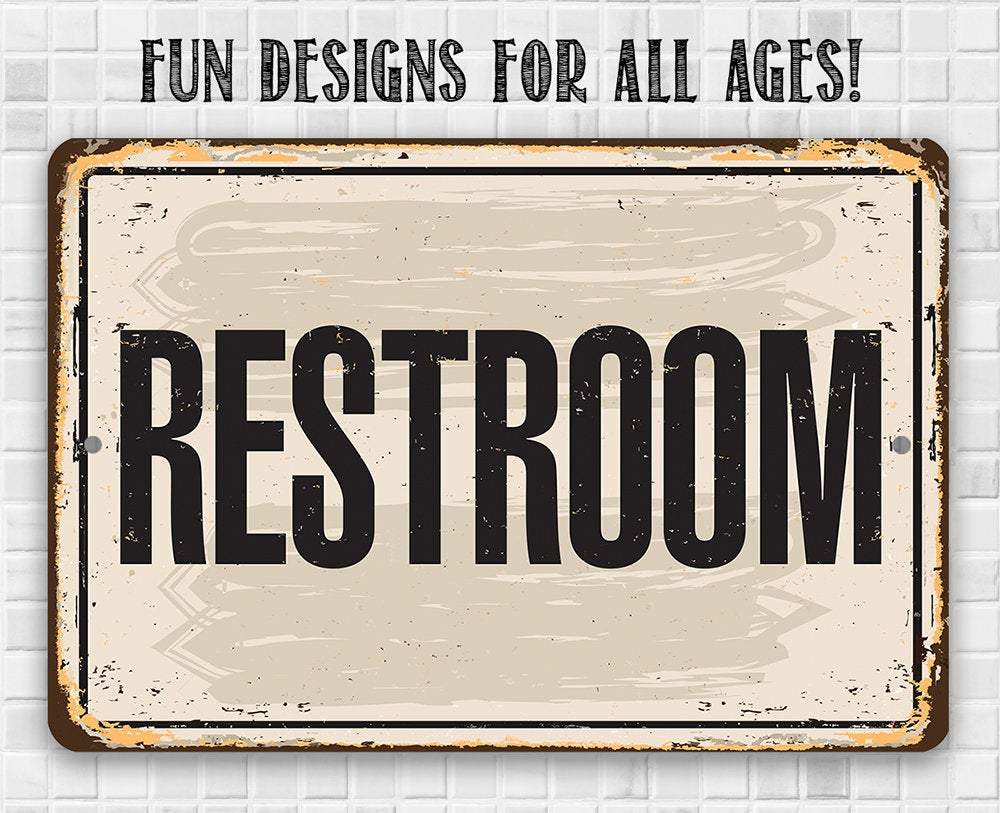 Restroom - Metal Sign