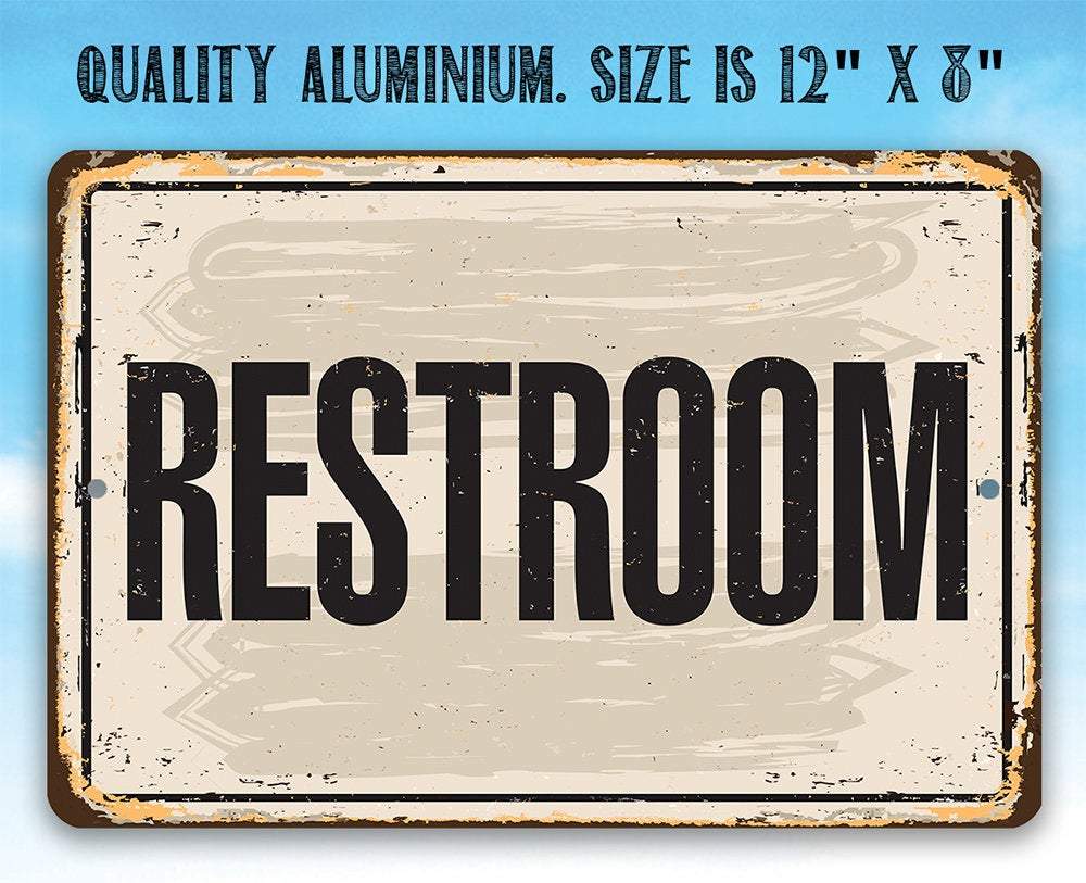Restroom - Metal Sign