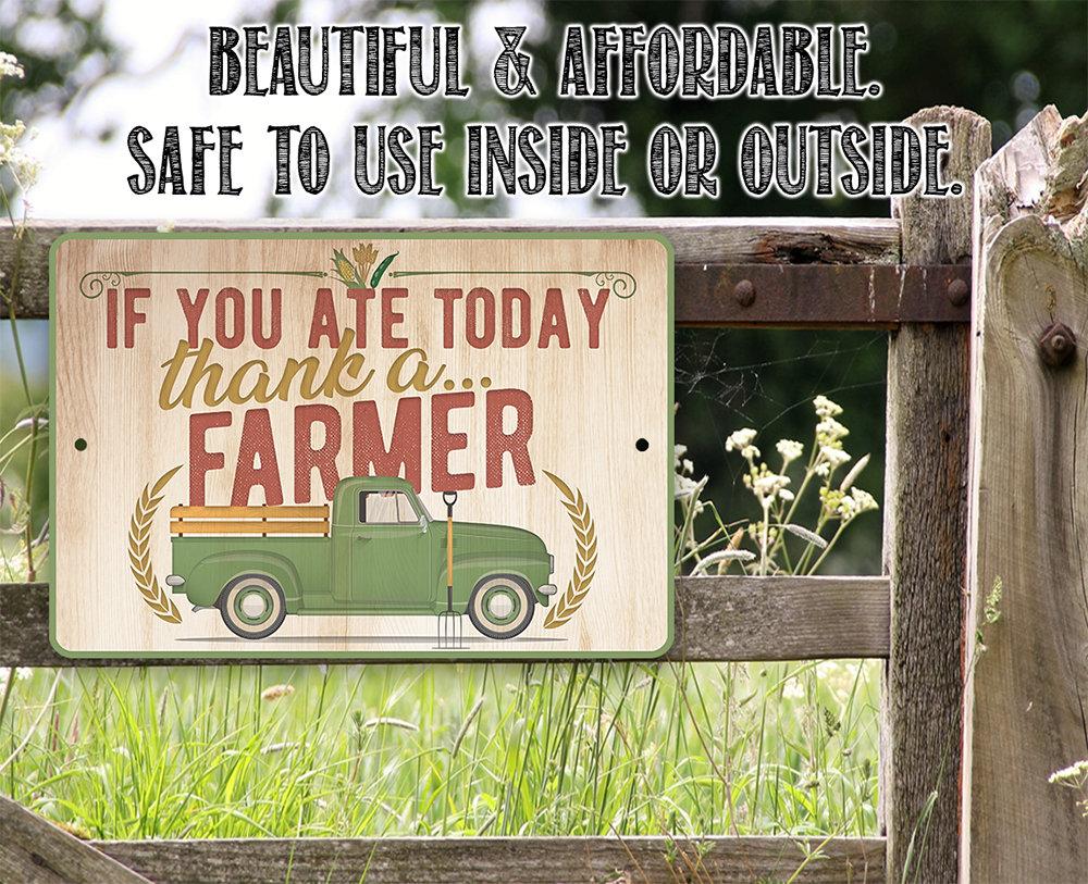 Thank a Farmer - Metal Sign
