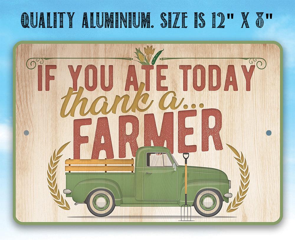 Thank a Farmer - Metal Sign