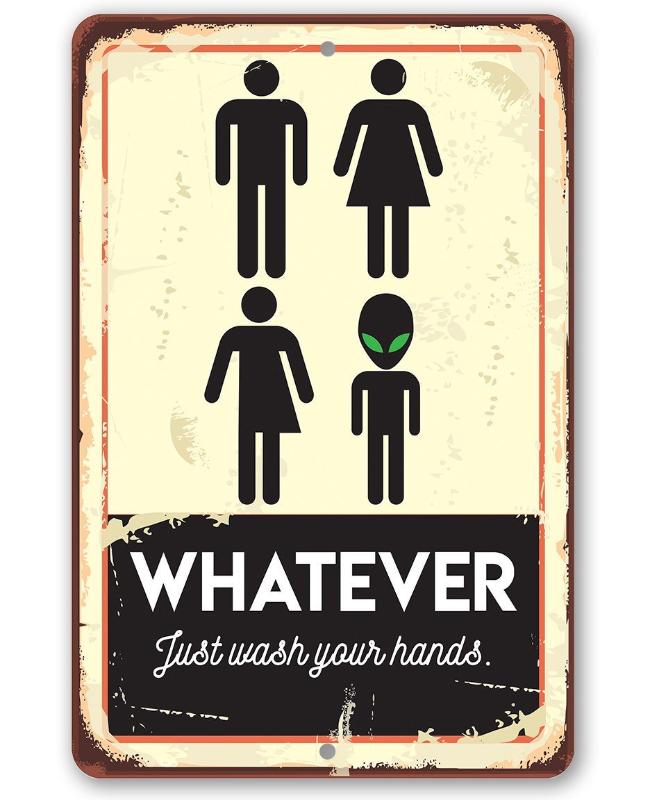 Whatever Just Wash Your Hands - Metal Sign
