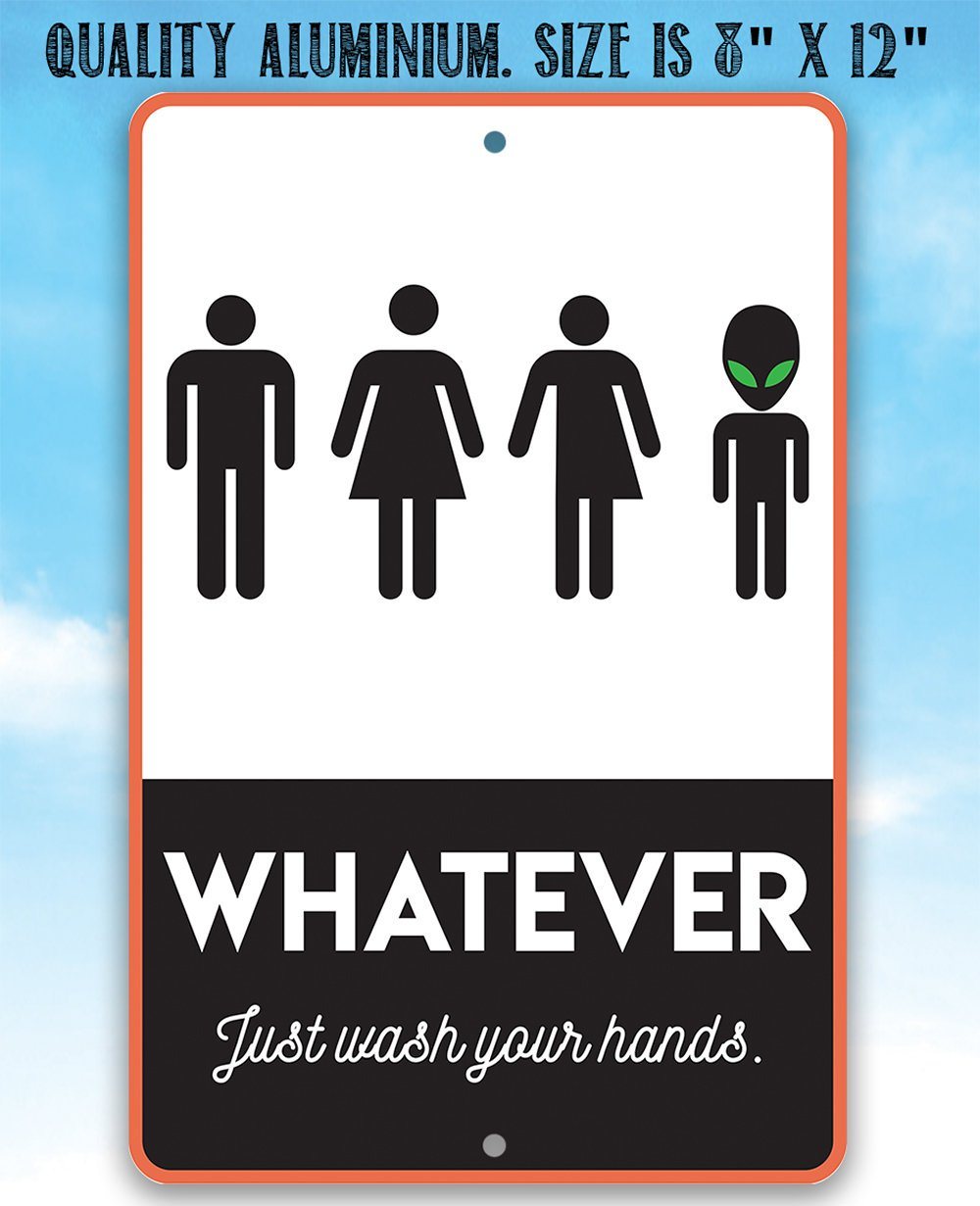 Whatever Just Wash Your Hands - Metal Sign
