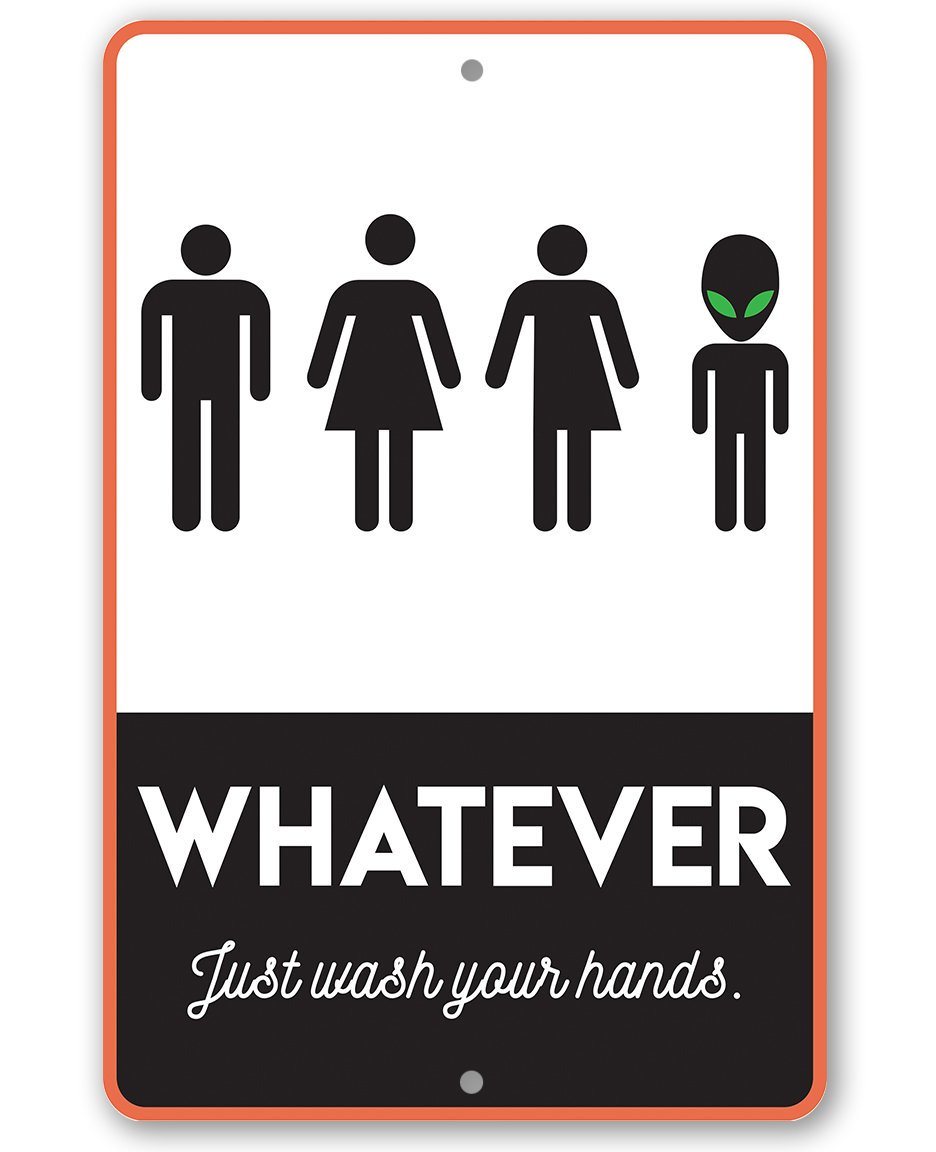 Whatever Just Wash Your Hands - Metal Sign