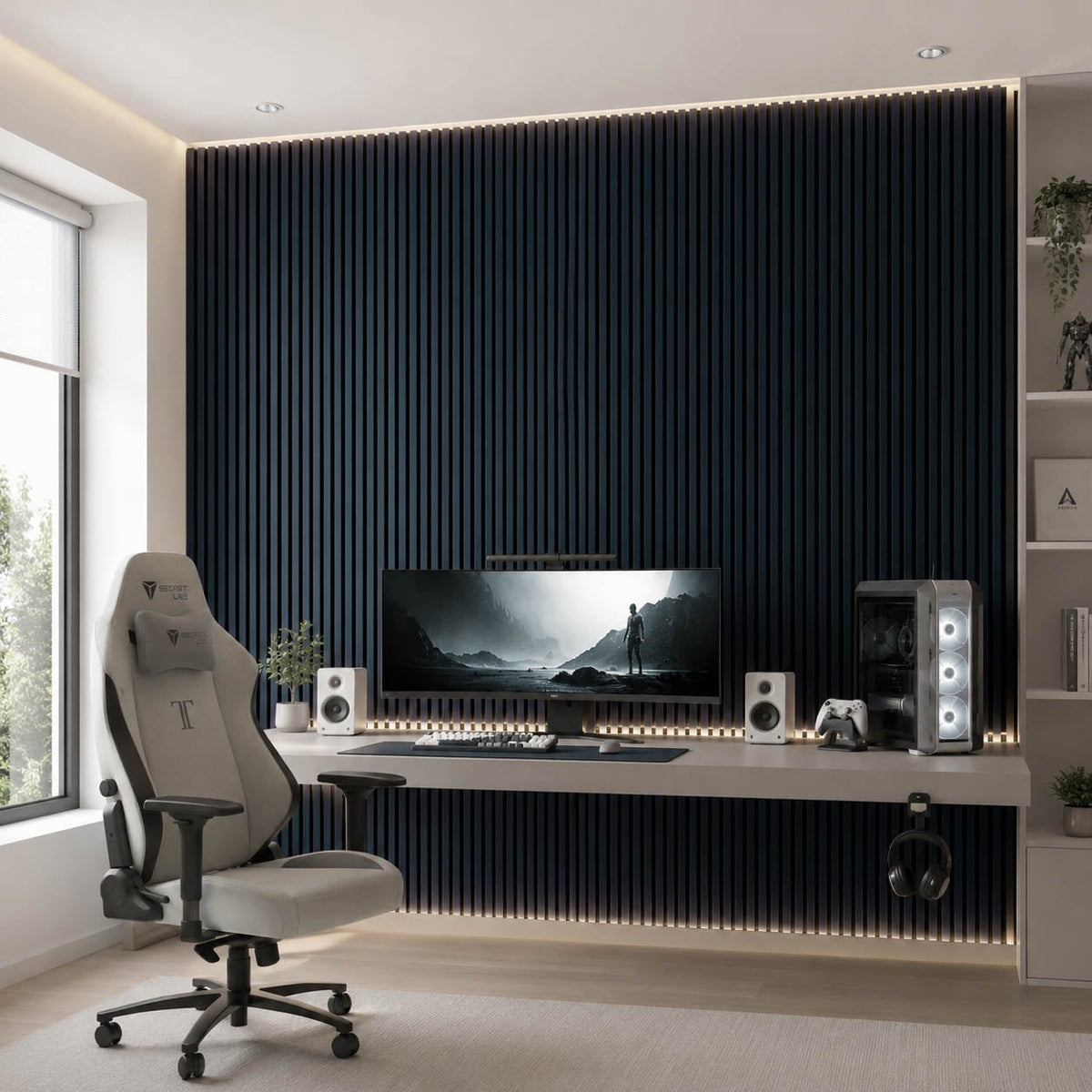 ARQ® Acoustic Colored Wooden Wall Slat Panel