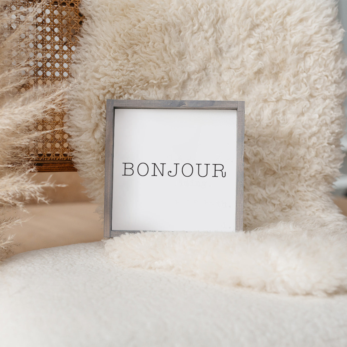 Bonjour Wood Sign-2