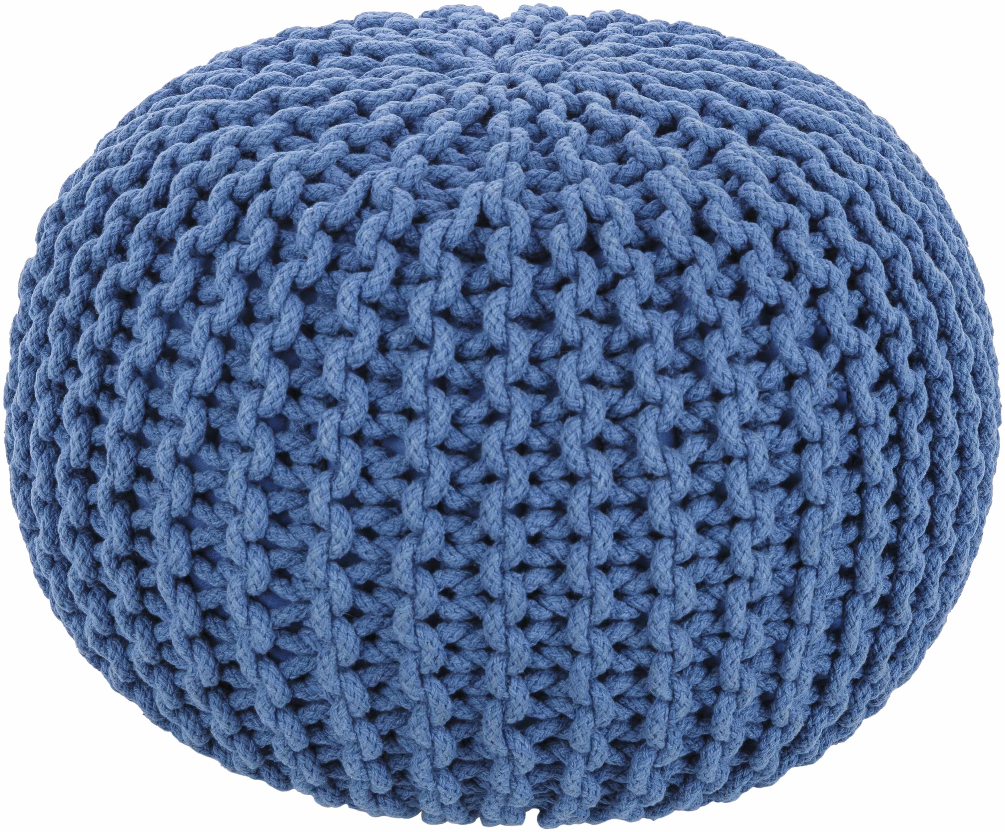 Eisenberg Woven Gray Pouf-0