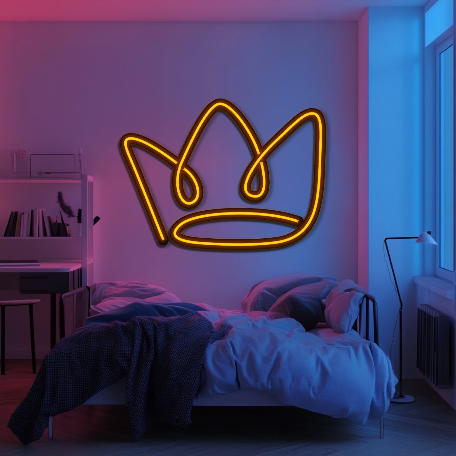 Crown Metal Neon Wall Art- LN0188