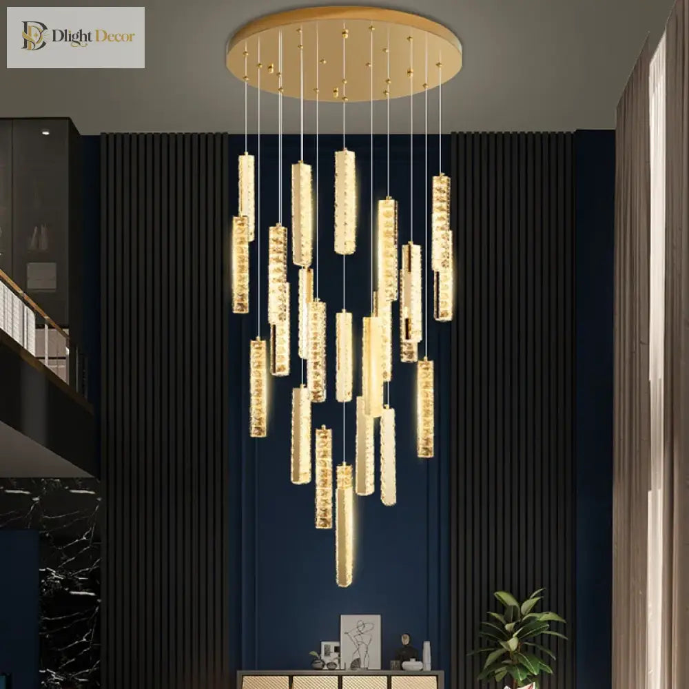 Modern Crystal Chandelier | Modern Hotel & Villa Lighting