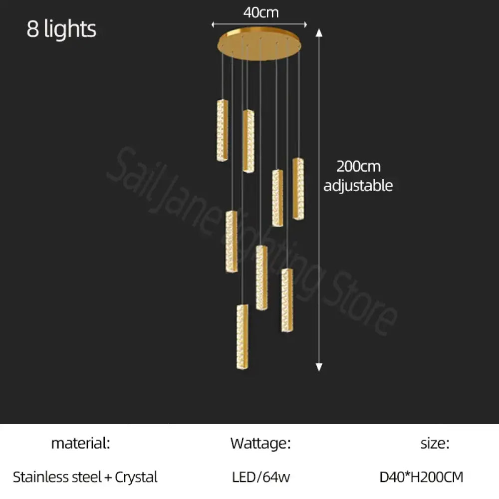 Modern Crystal Chandelier | Modern Hotel & Villa Lighting