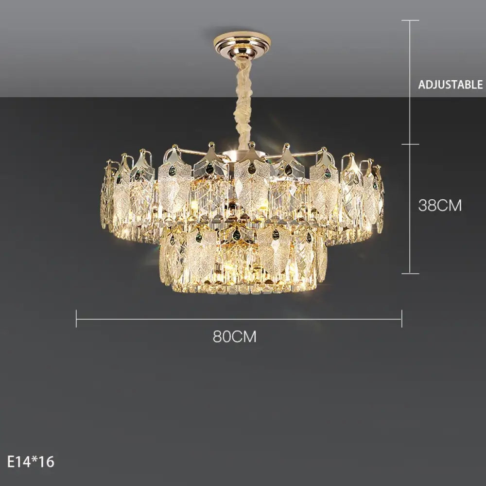 Modern Crystal Glass Chandelier | Modern Bedroom Lighting
