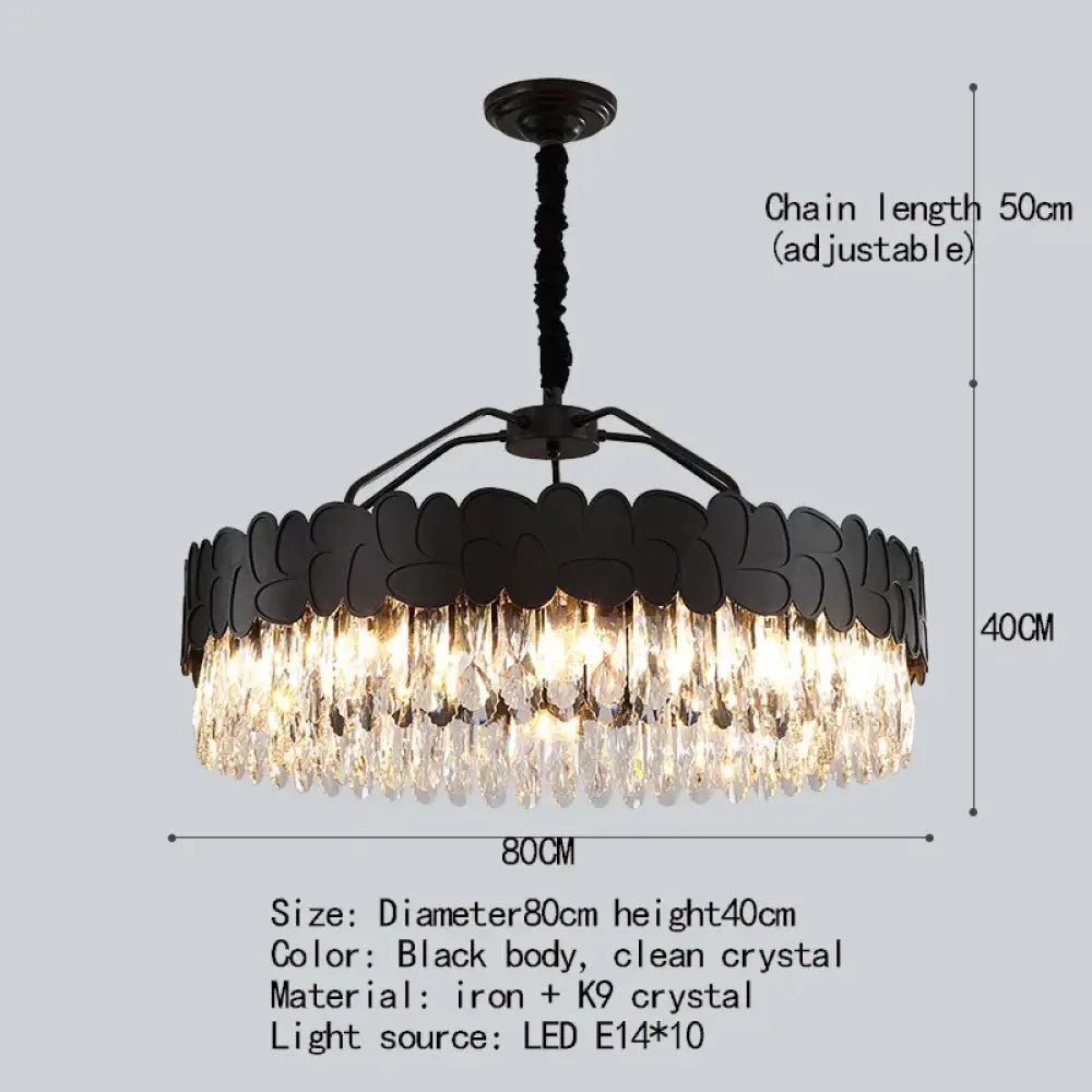 Modern Crystal Gold Chandelier | Dining & Kitchen Lighting