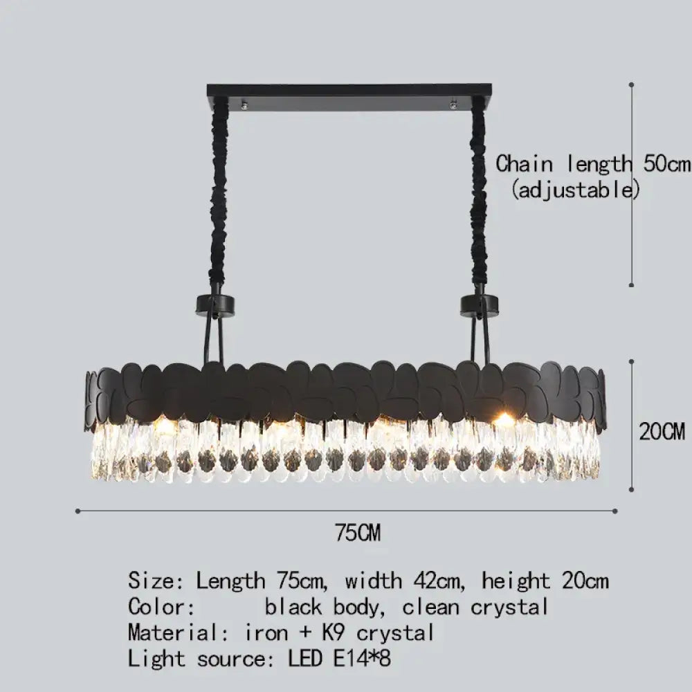 Modern Crystal Gold Chandelier | Dining & Kitchen Lighting