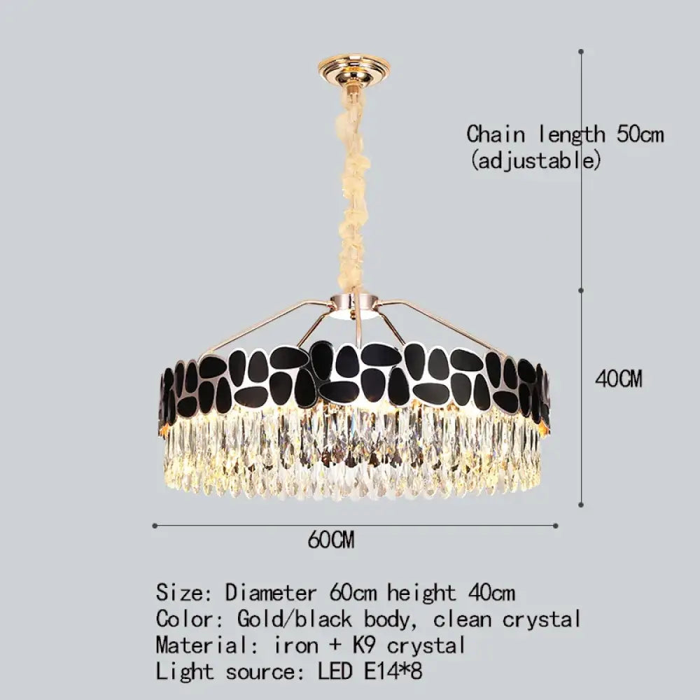 Modern Crystal Gold Chandelier | Dining & Kitchen Lighting