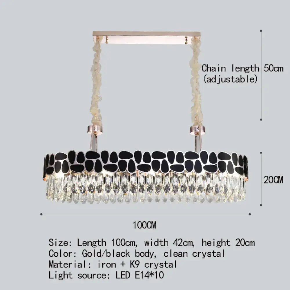 Modern Crystal Gold Chandelier | Dining & Kitchen Lighting